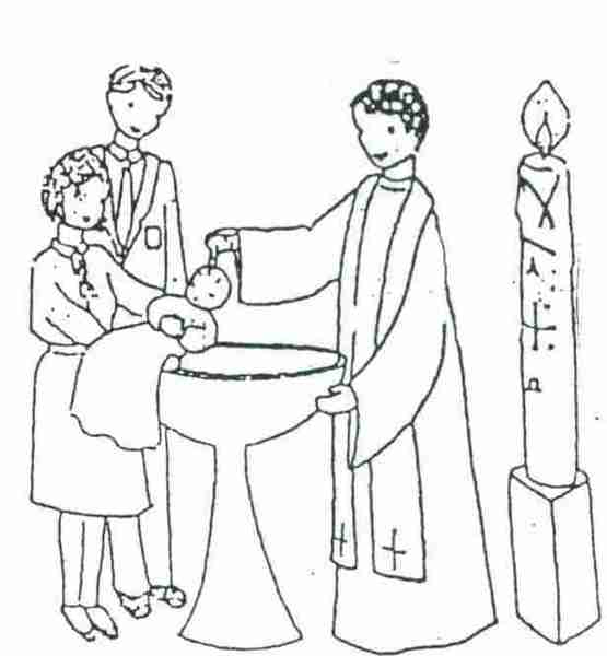 sacrament baptism coloring pages - photo #47