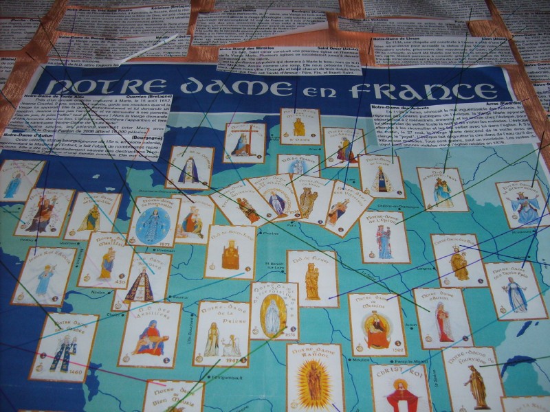 Le grand poster de tous les noms de Notre-Dame en France