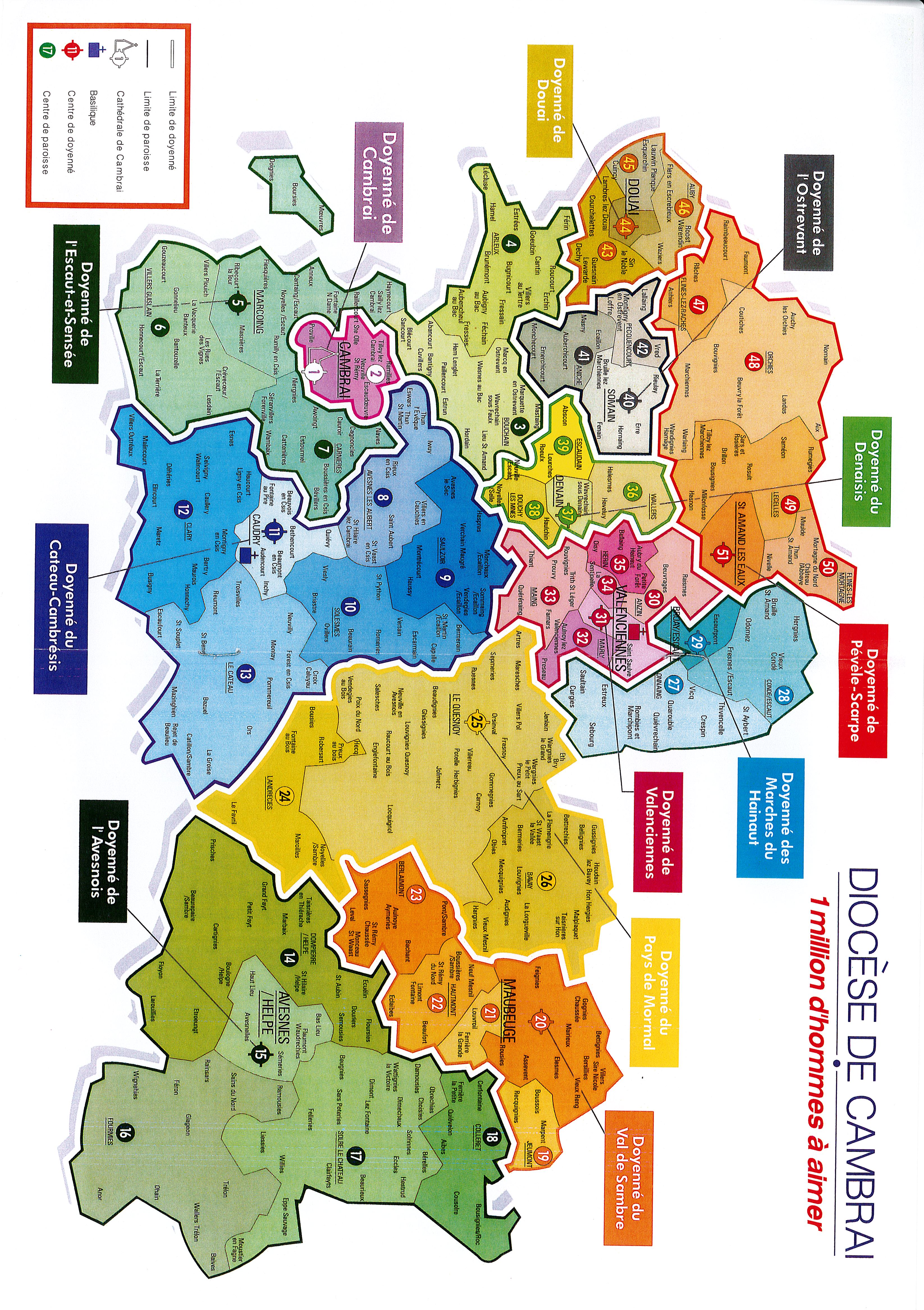 Carte diocese