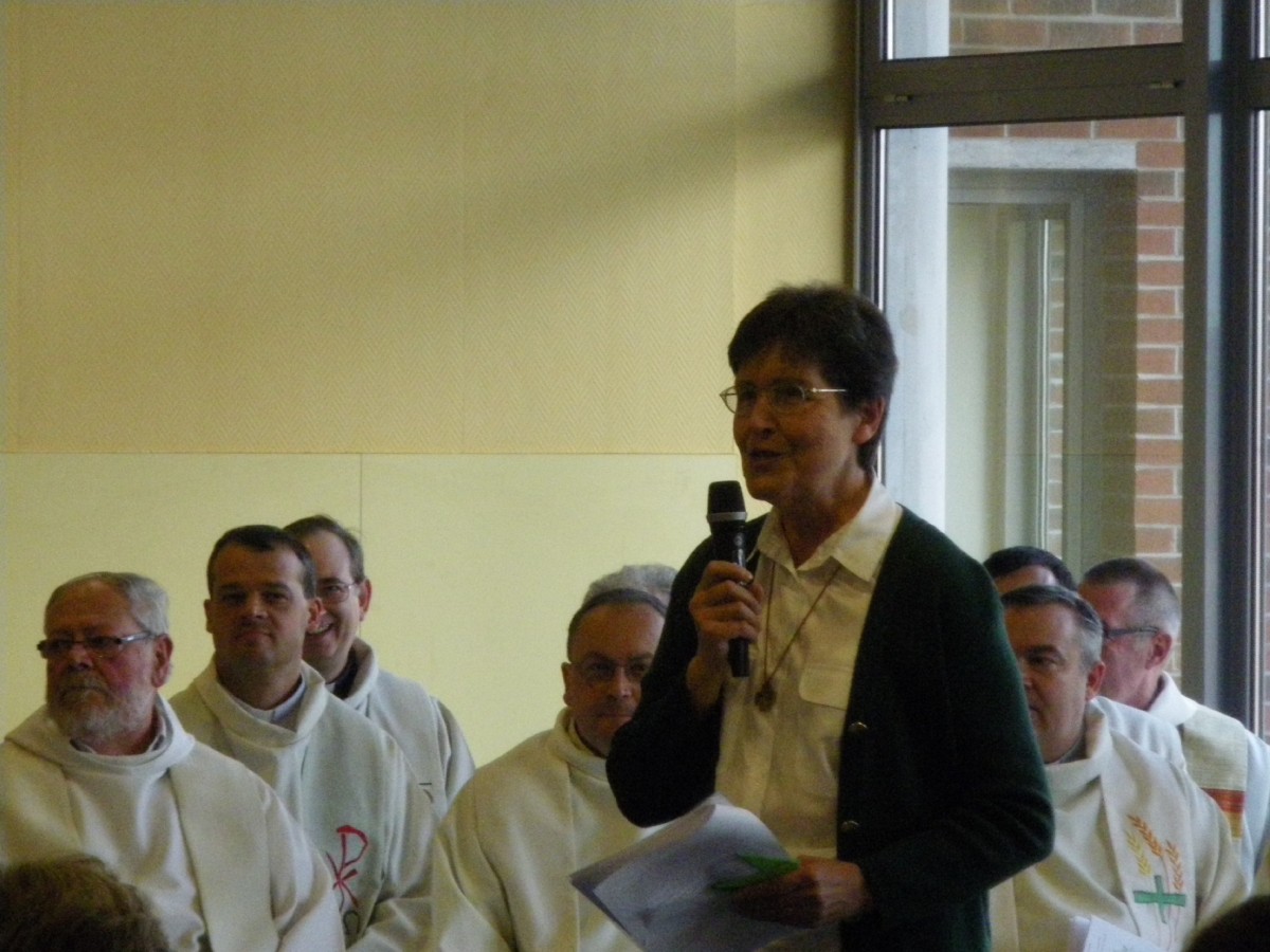 A l'occasion de l'engagement définitif de Marie Jamet dans la congrégation des soeurs de Notre Dame du Cénacle