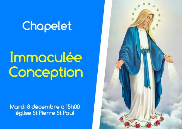chapelet immaculee conception