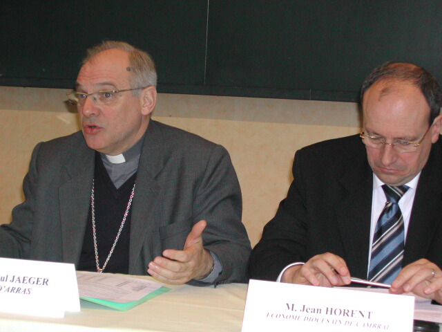 Mgr Jaeger et Mr Jean Horent