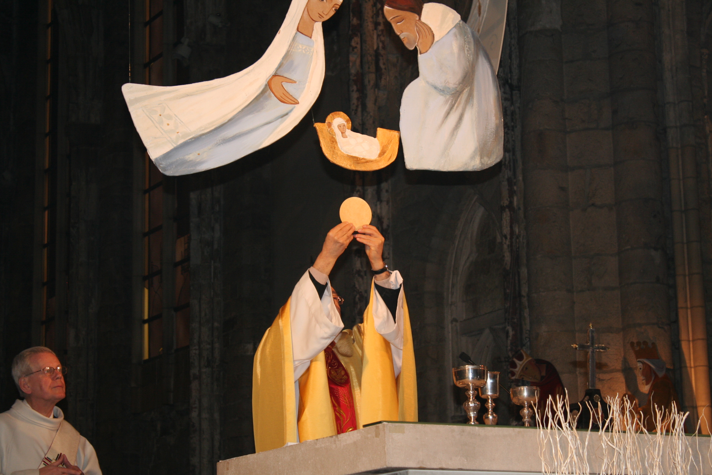 Le Christ destiné à se faire nourriture, dès la mangeoire de Bethléem...