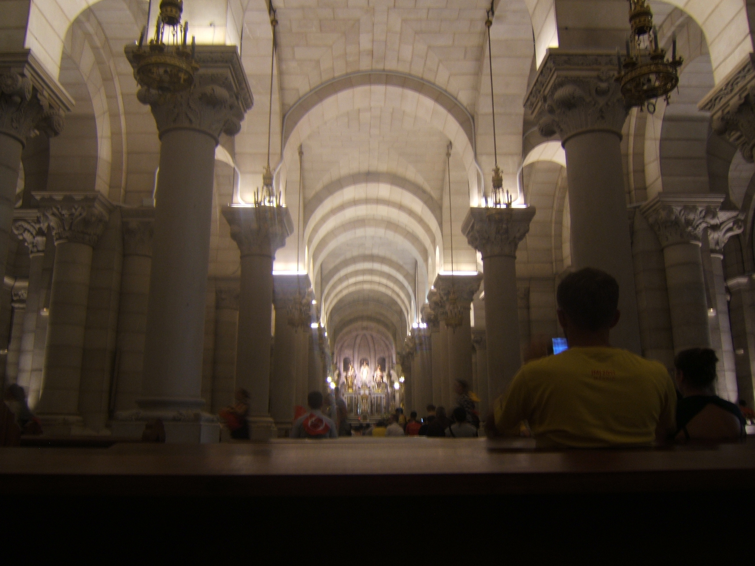 La crypte de la cathédrale madrilène.