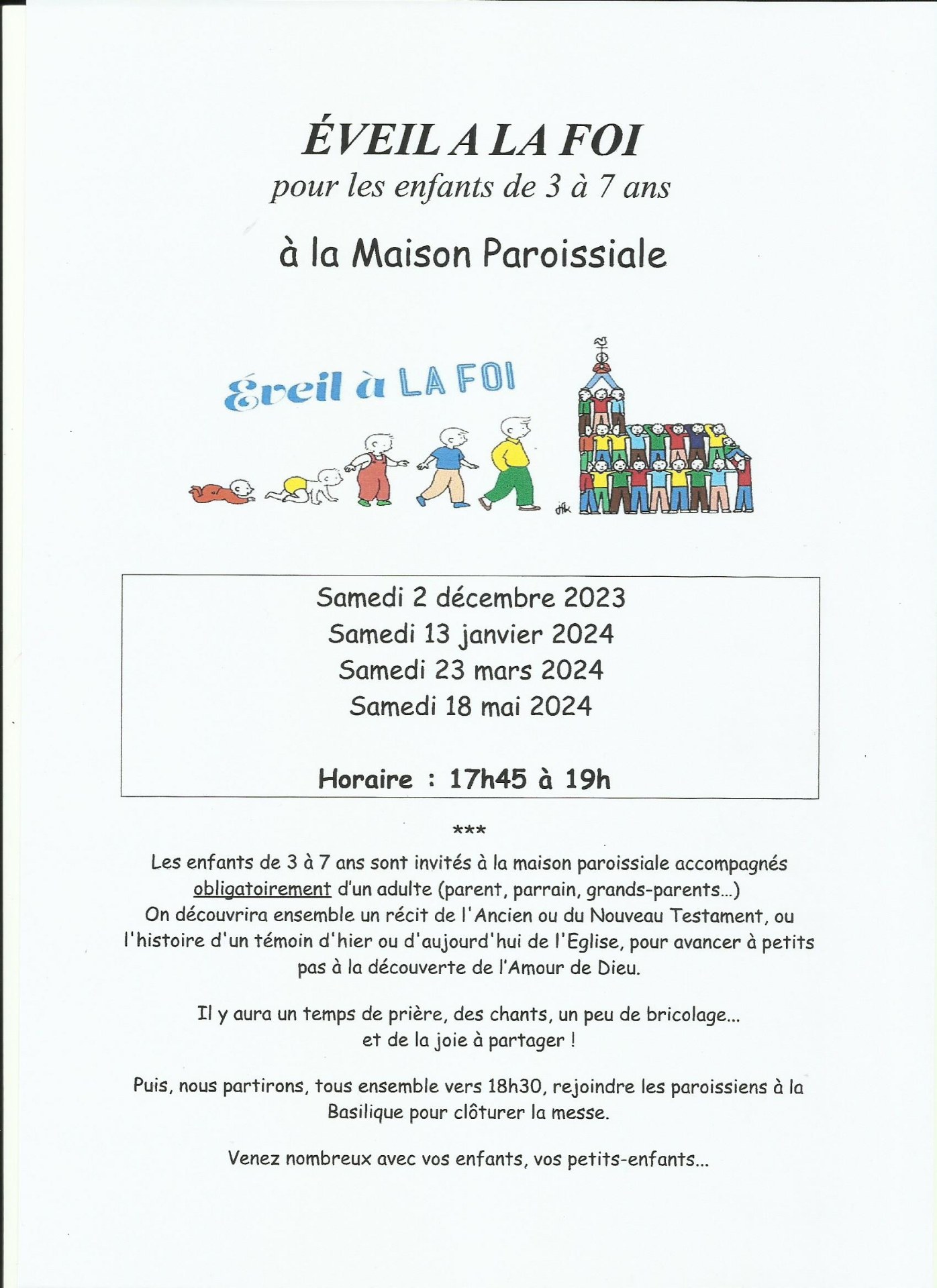Dates des rencontres 2023-2024