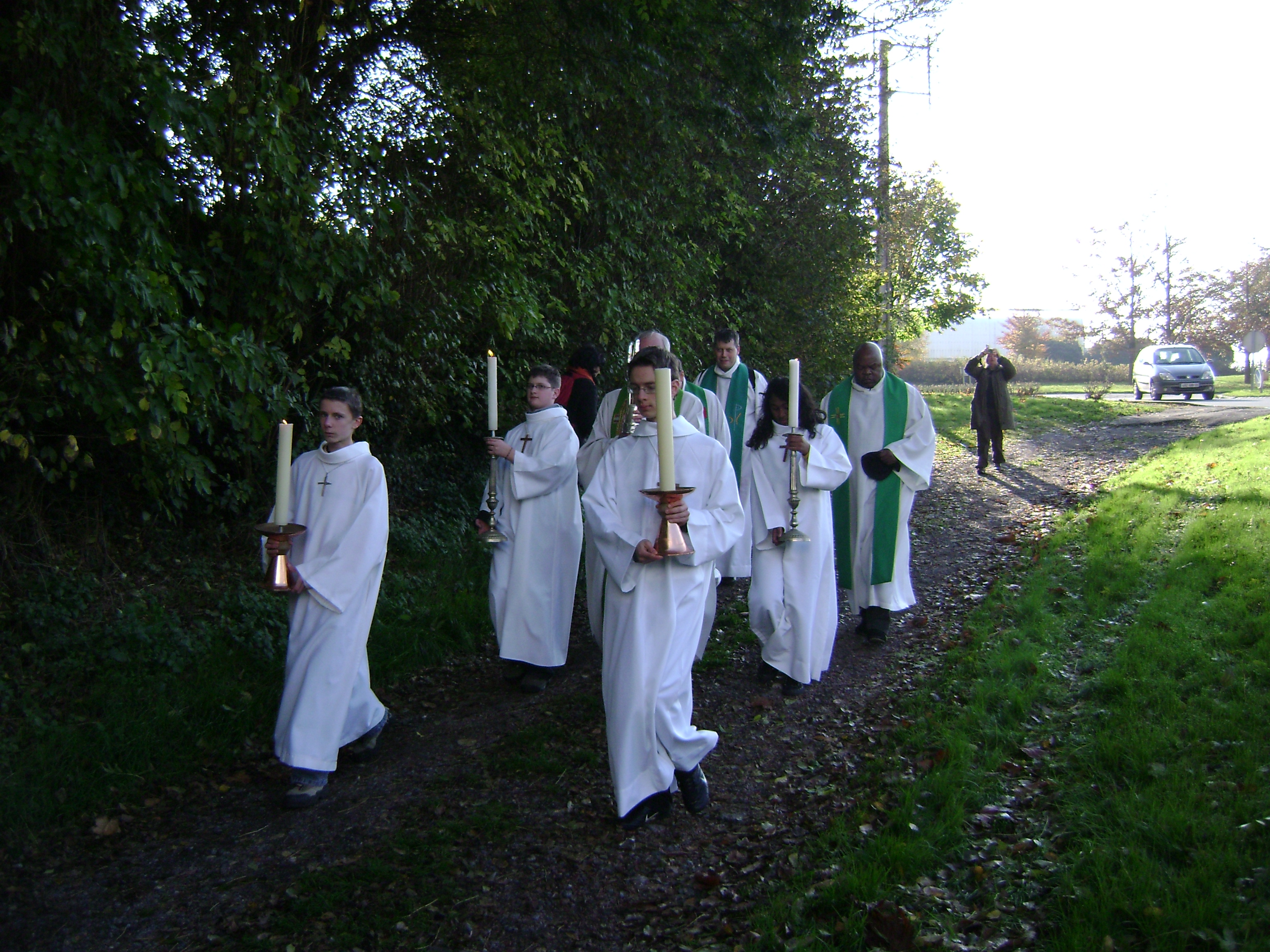 début procession