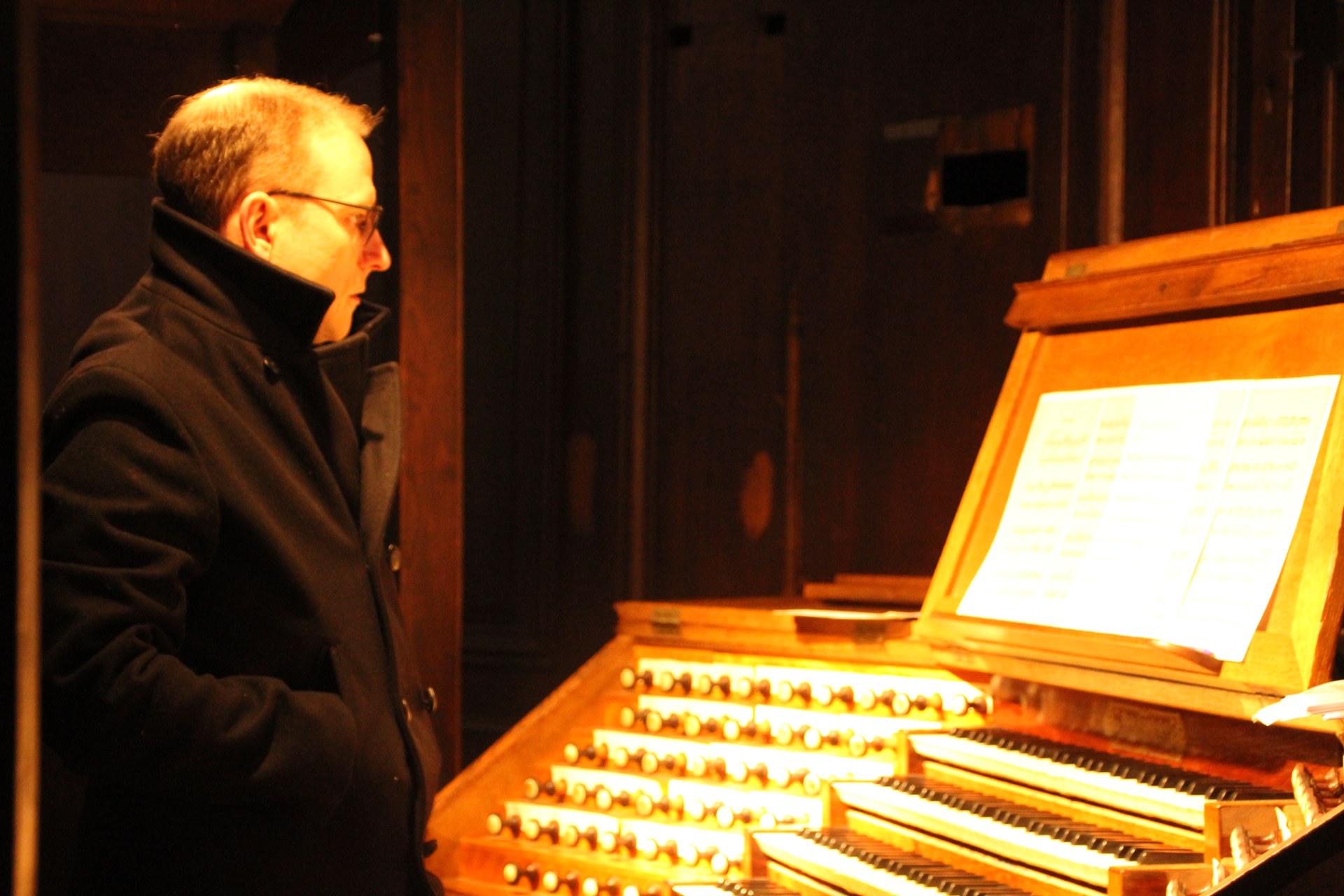 Denis Tchorek aux grandes orgues.
