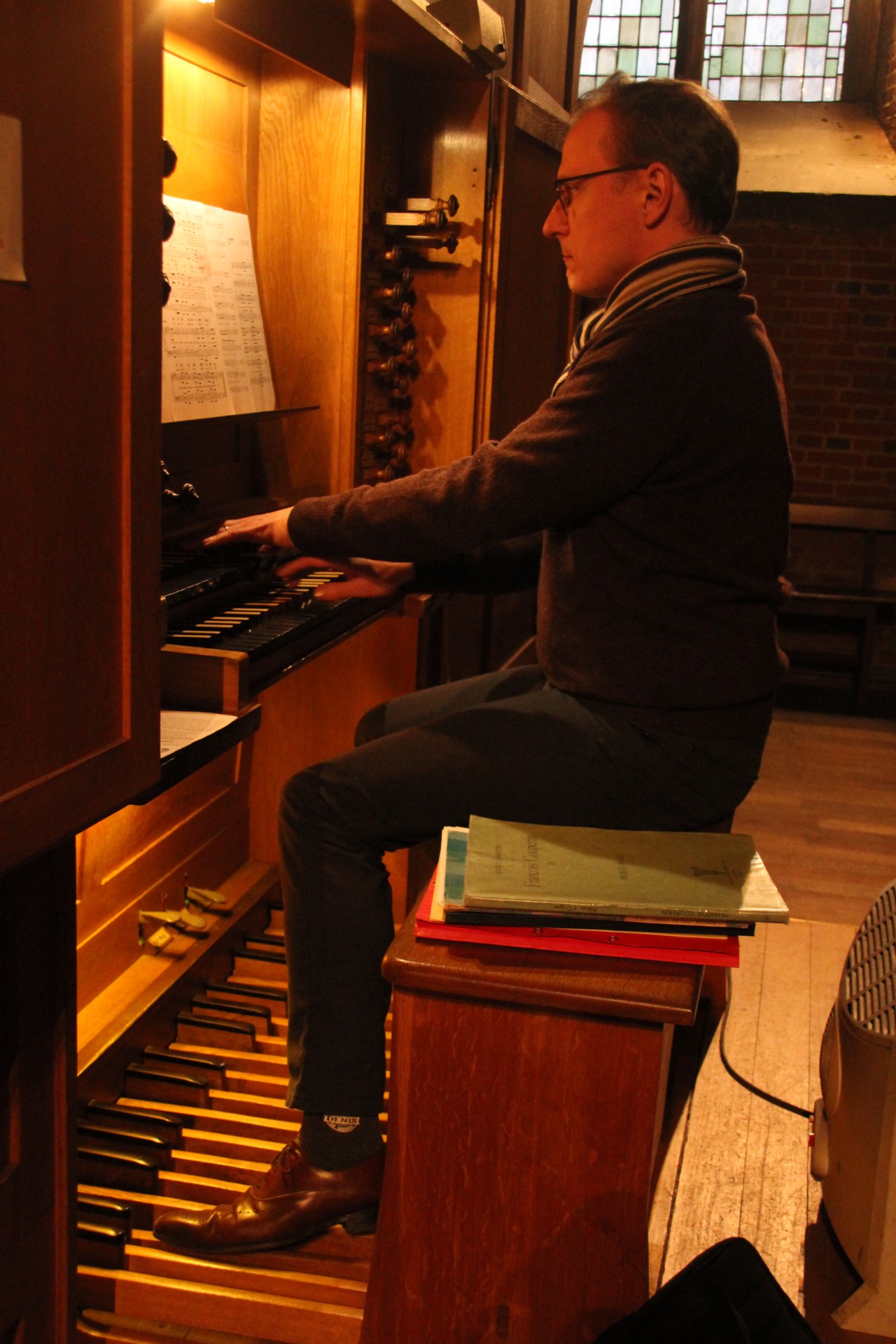 Denis Tchorek à l'orgue