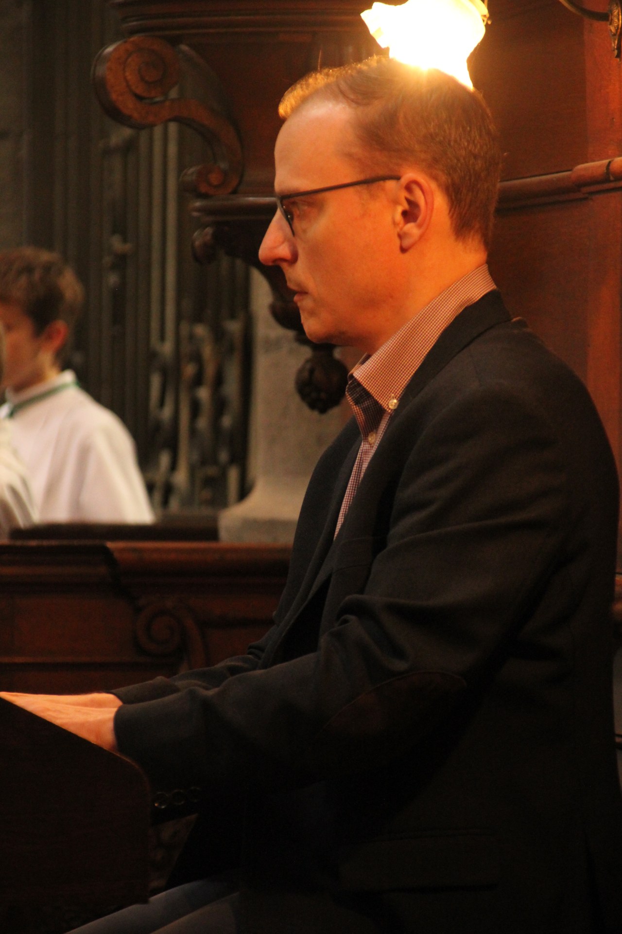 Denis Tchorek à l'orgue de choeur