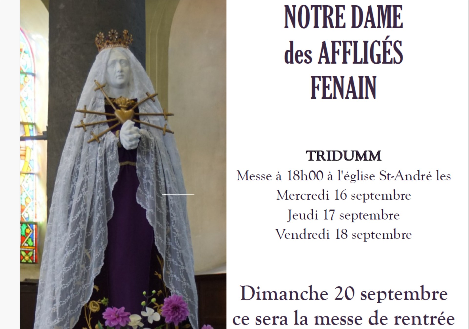 encart ND Afflige 2026 pour site