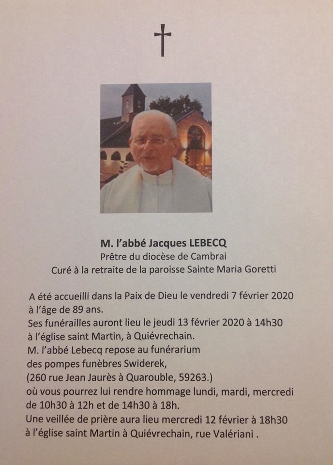 faire part abbe Lebecq
