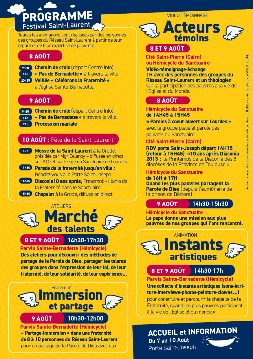 Festival St Laurent 2023 flyer-programme !  2