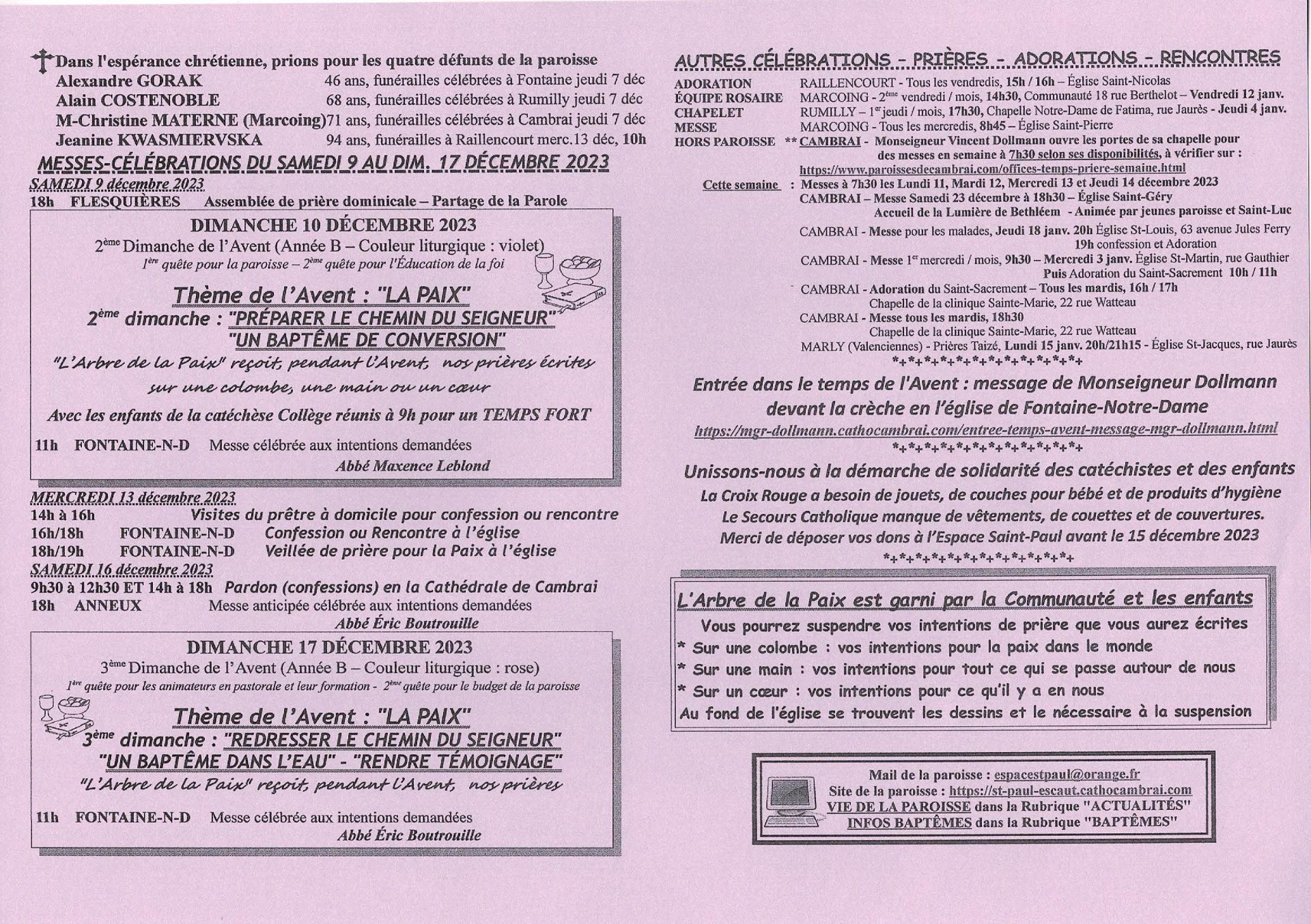 Feuille hebdo du dimanche 10 decembre 2023-2