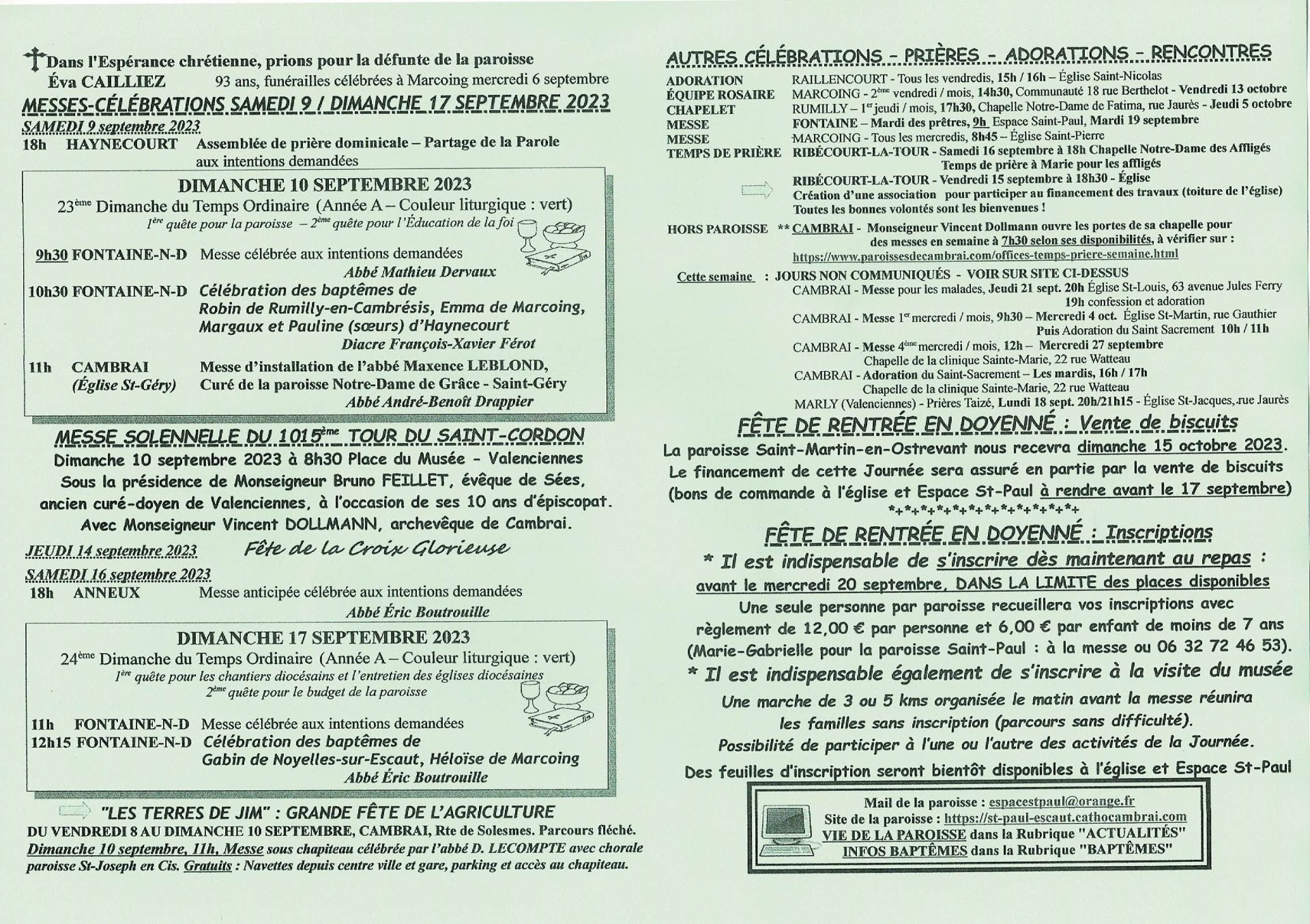 Feuille hebdo du dimanche 10 septembre 2023-2