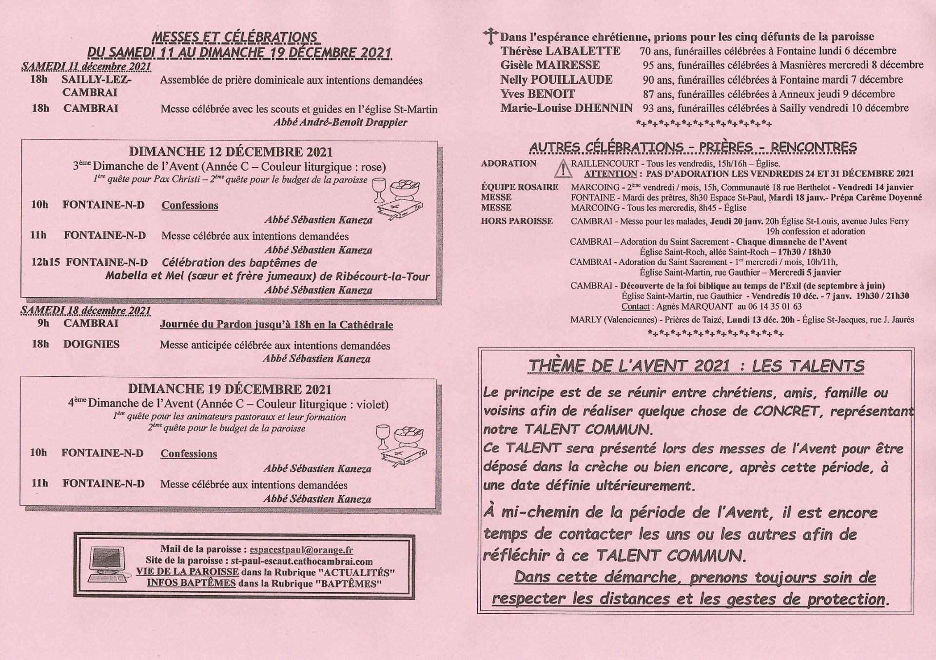 Feuille hebdo du dimanche 12 decembre 2021-2