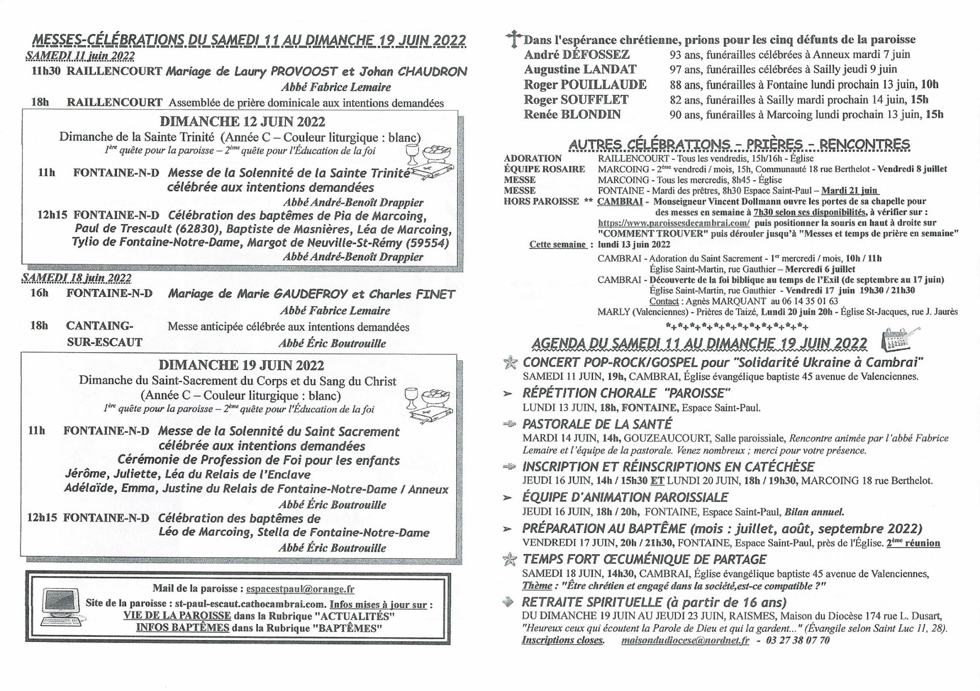 Feuille hebdo du dimanche 12 juin 2022-2