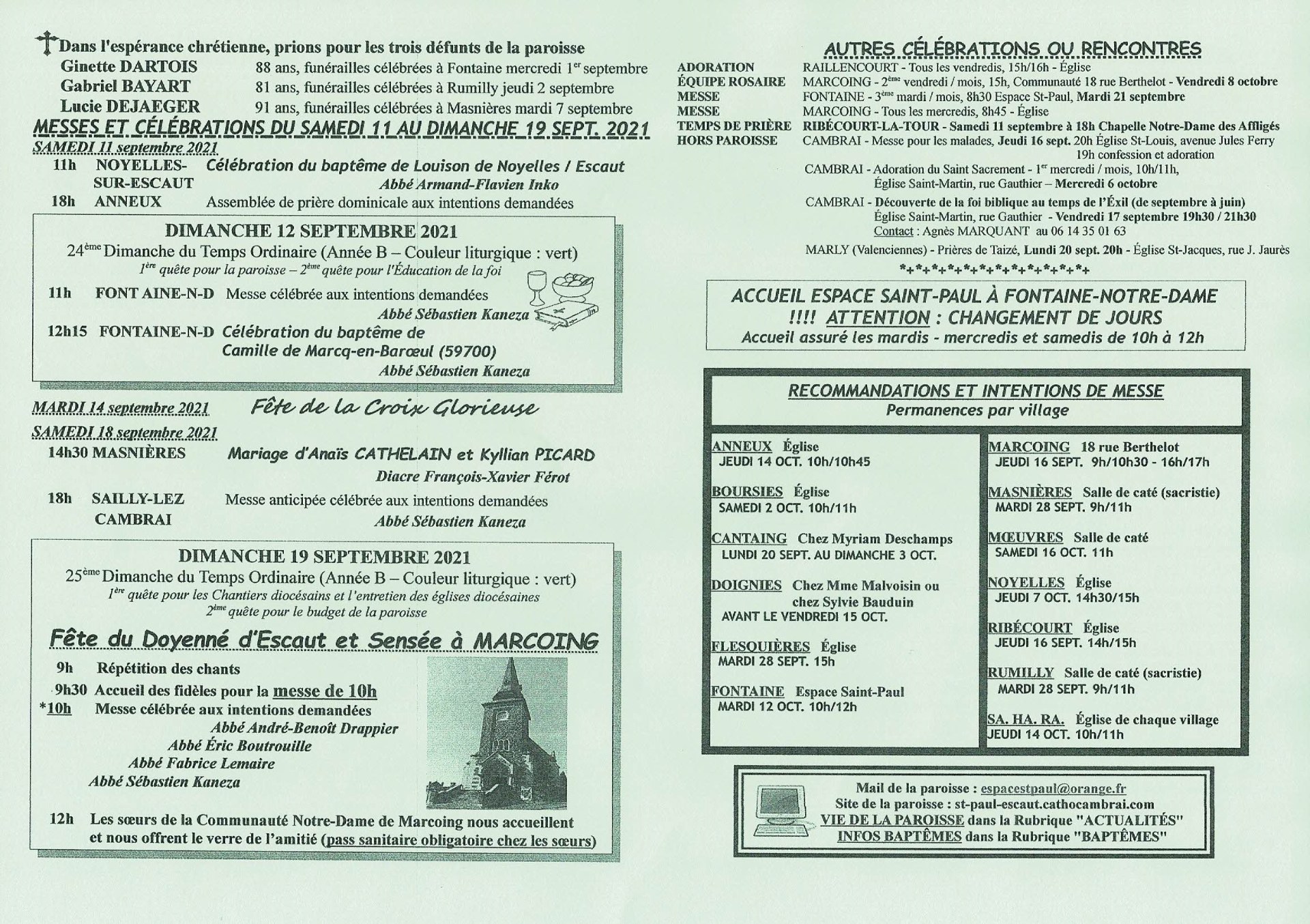 Feuille hebdo du dimanche 12 septembre 2021-2