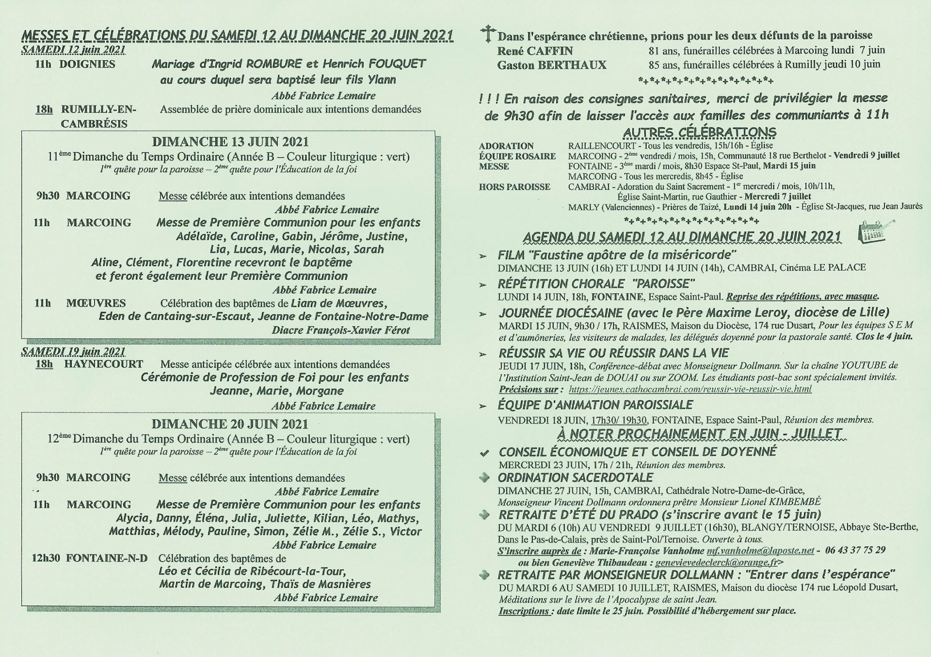 Feuille hebdo du dimanche 13 juin 2021-2