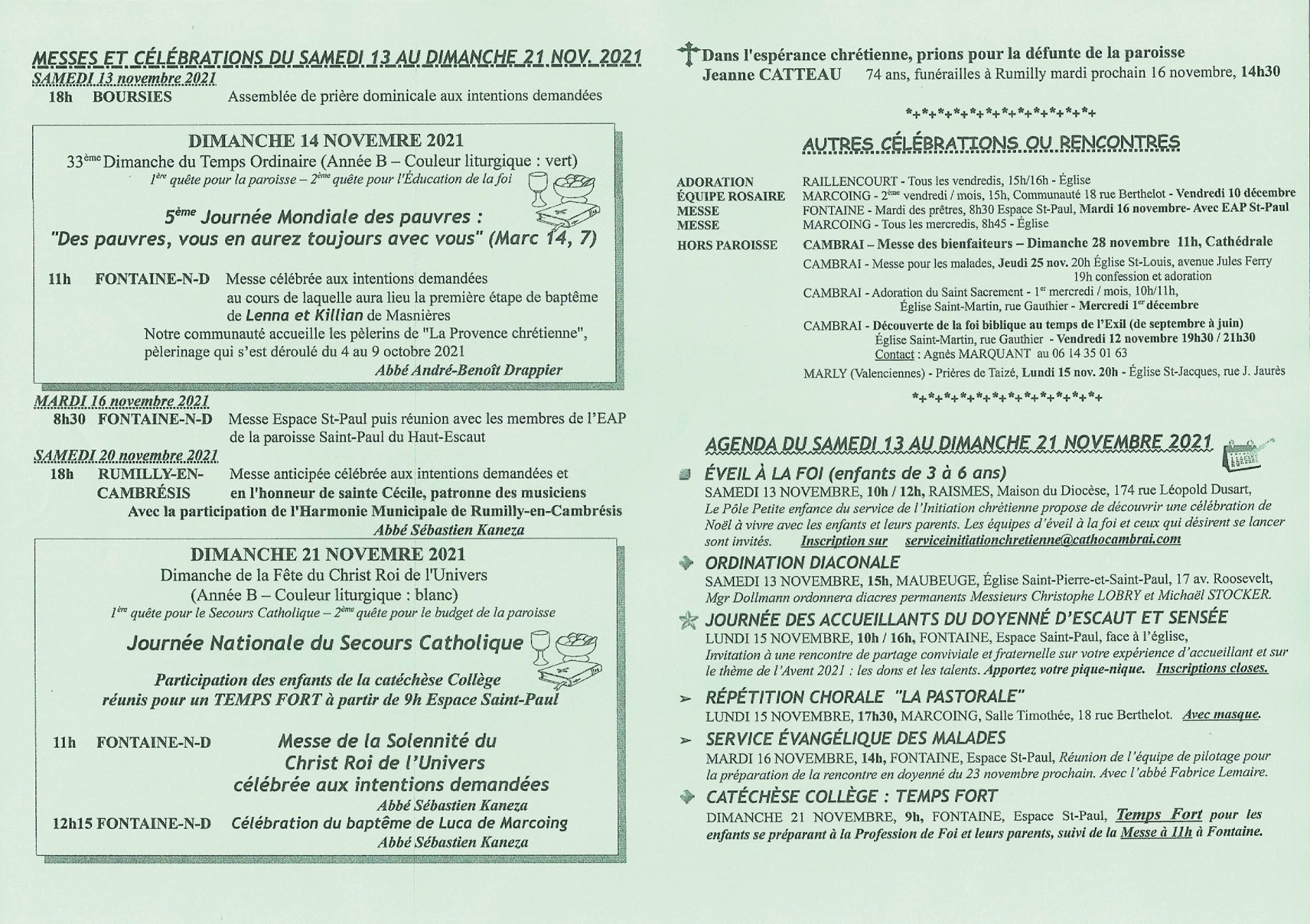 Feuille hebdo du dimanche 14 novembre 2021-2