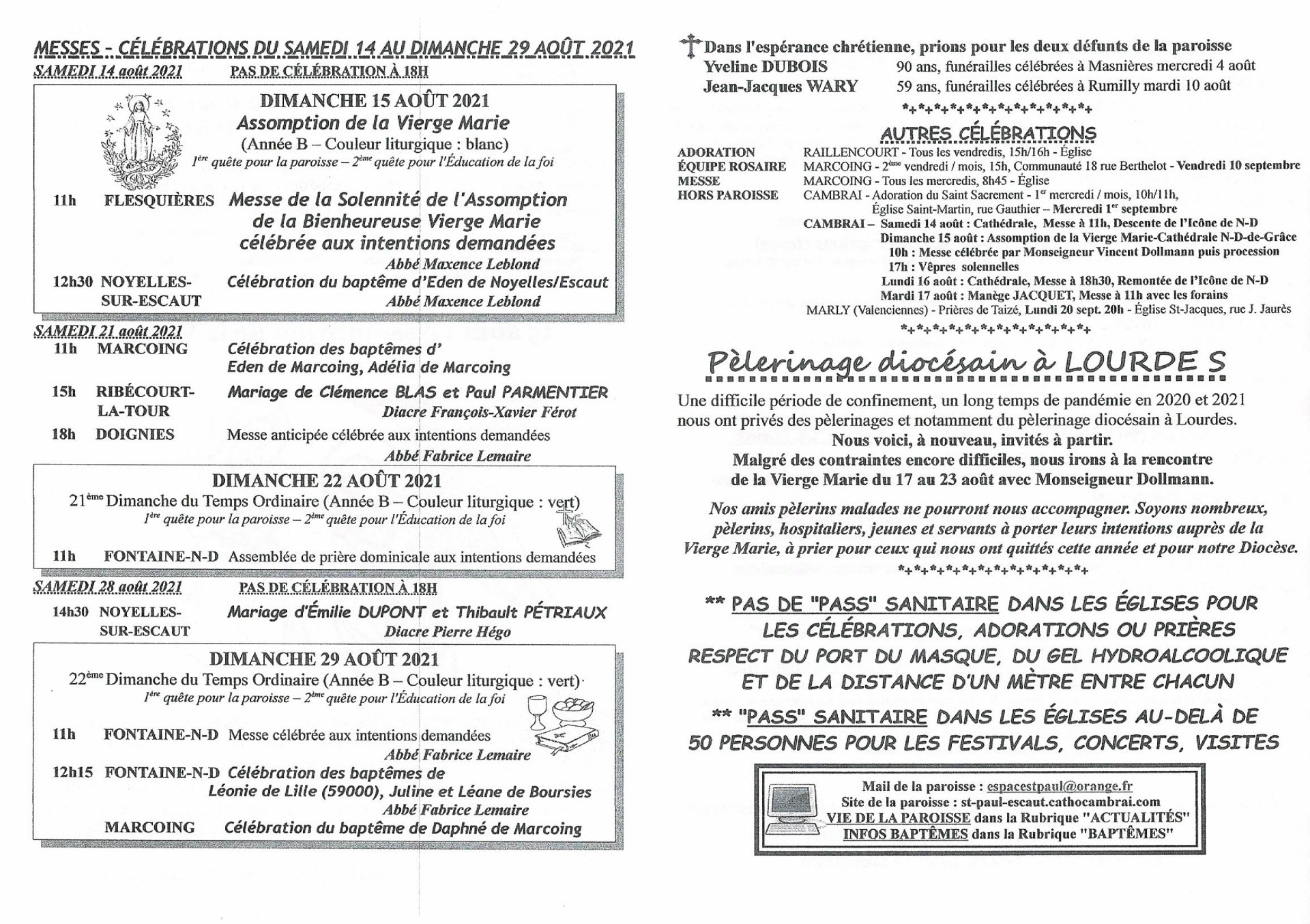 Feuille hebdo du dimanche 15 aout 2021-2