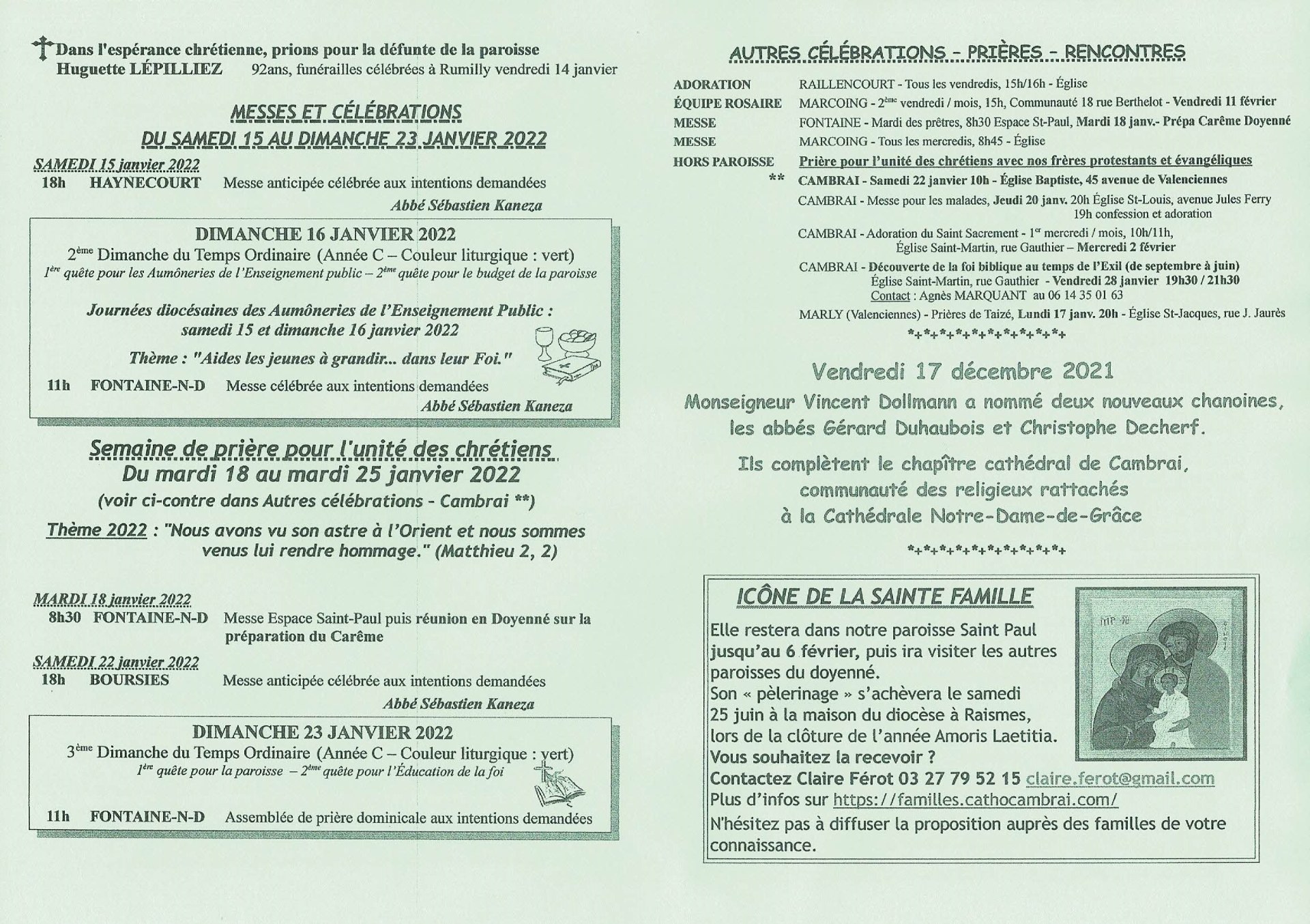 Feuille hebdo du dimanche 16 janvier 2022-2
