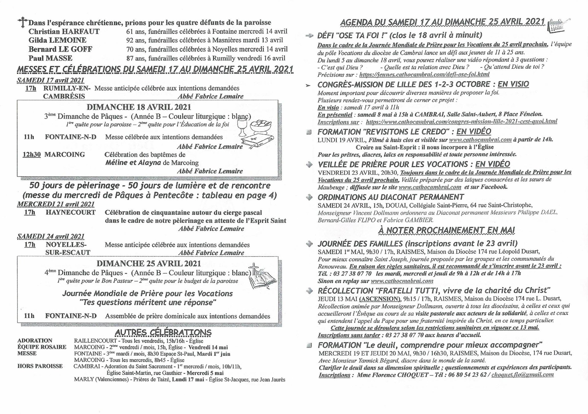 Feuille hebdo du dimanche 18 avril 2021-2
