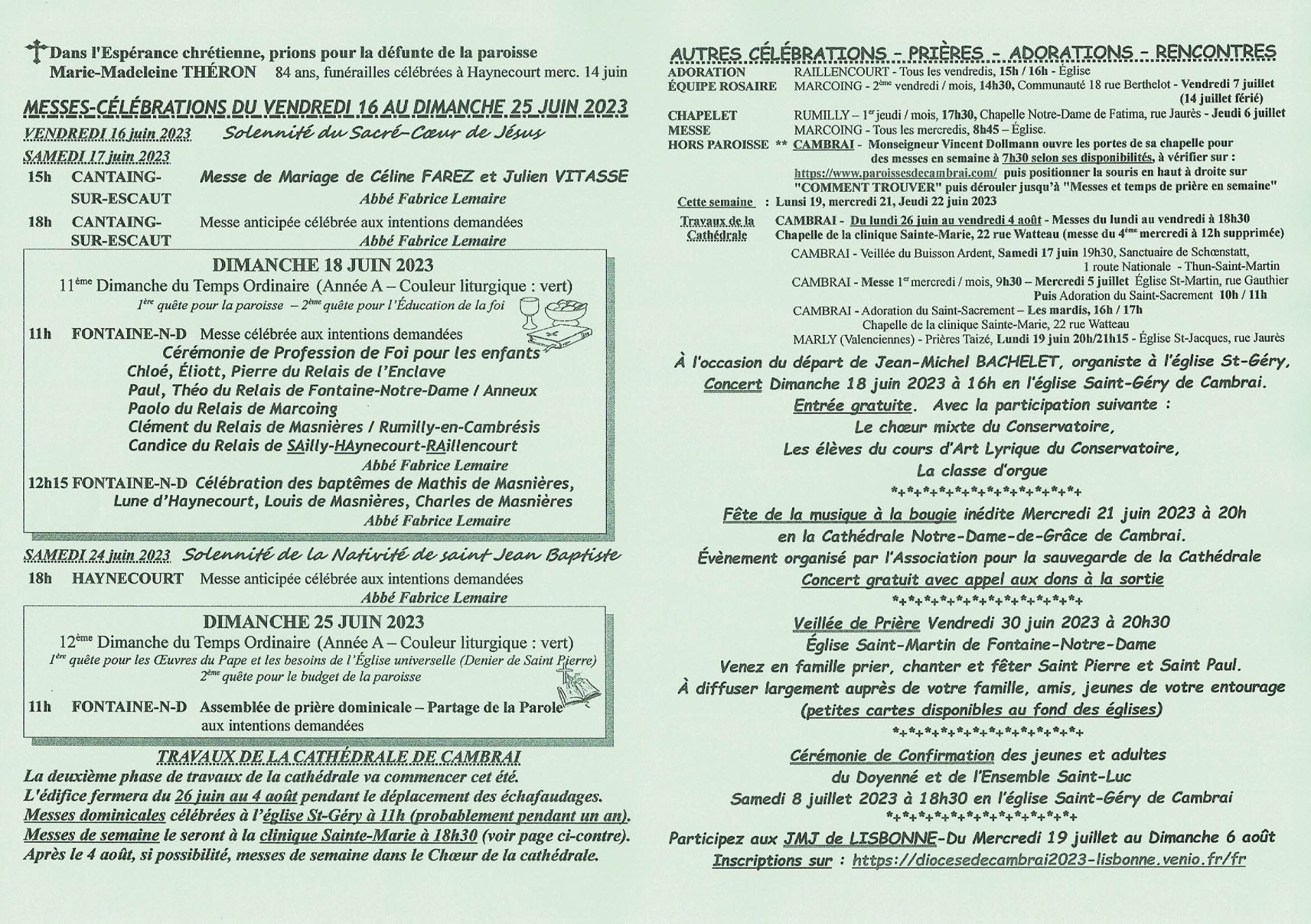 Feuille hebdo du dimanche 18 juin 2023-2