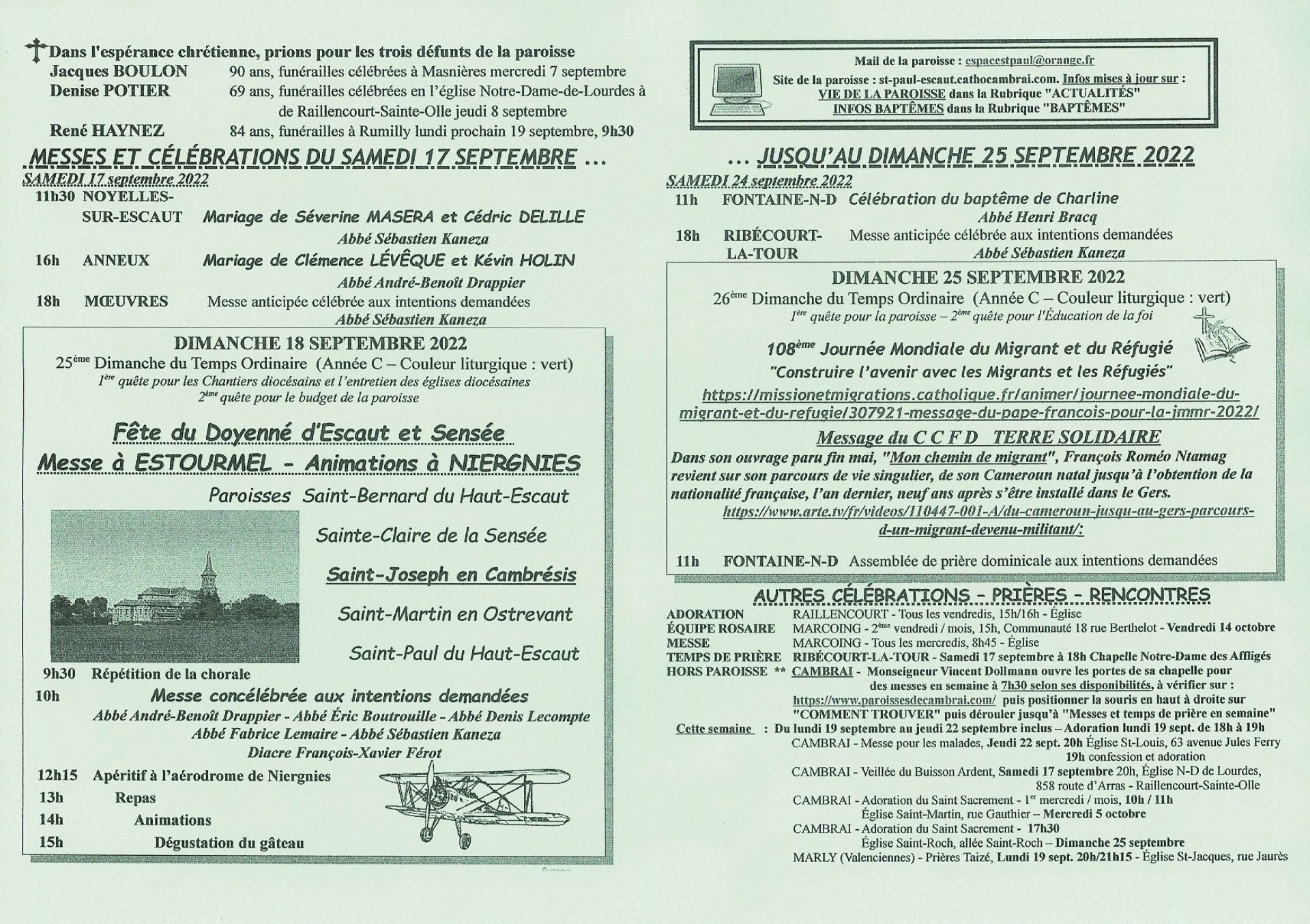 Feuille hebdo du dimanche 18 septembre 2022-2