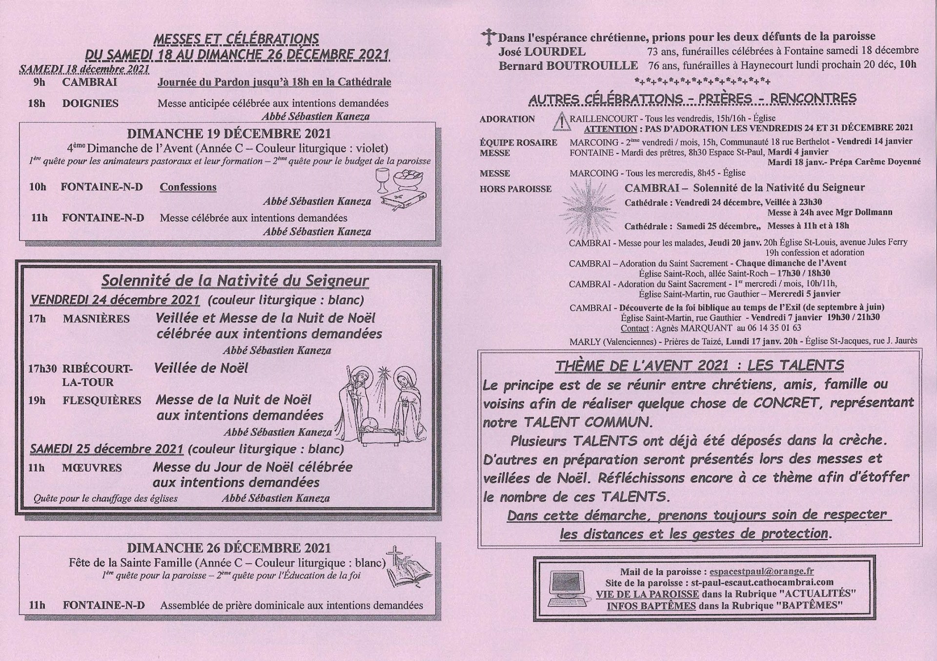 Feuille hebdo du dimanche 19 decembre 2021-2