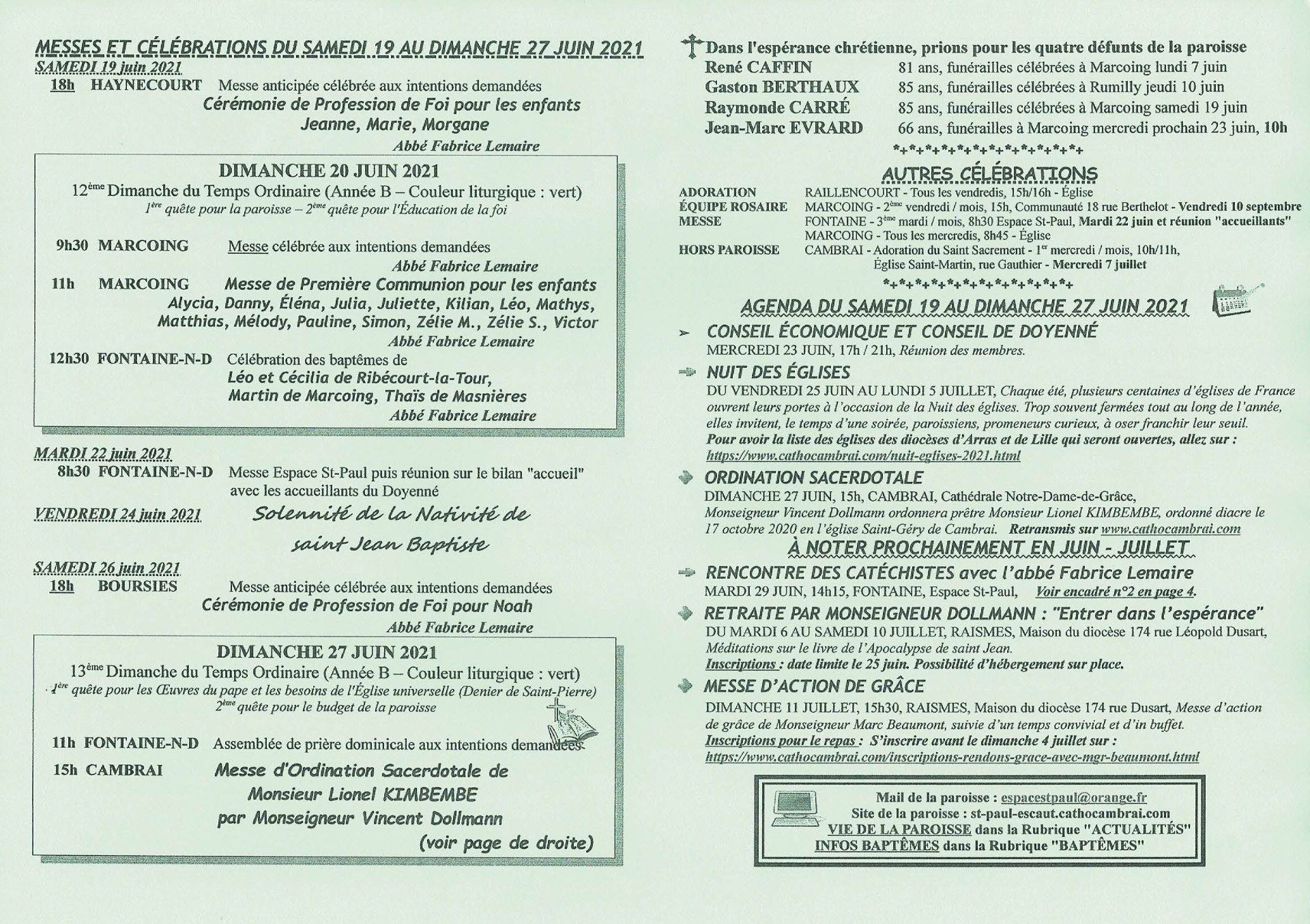 Feuille hebdo du dimanche 20 juin 2021-2