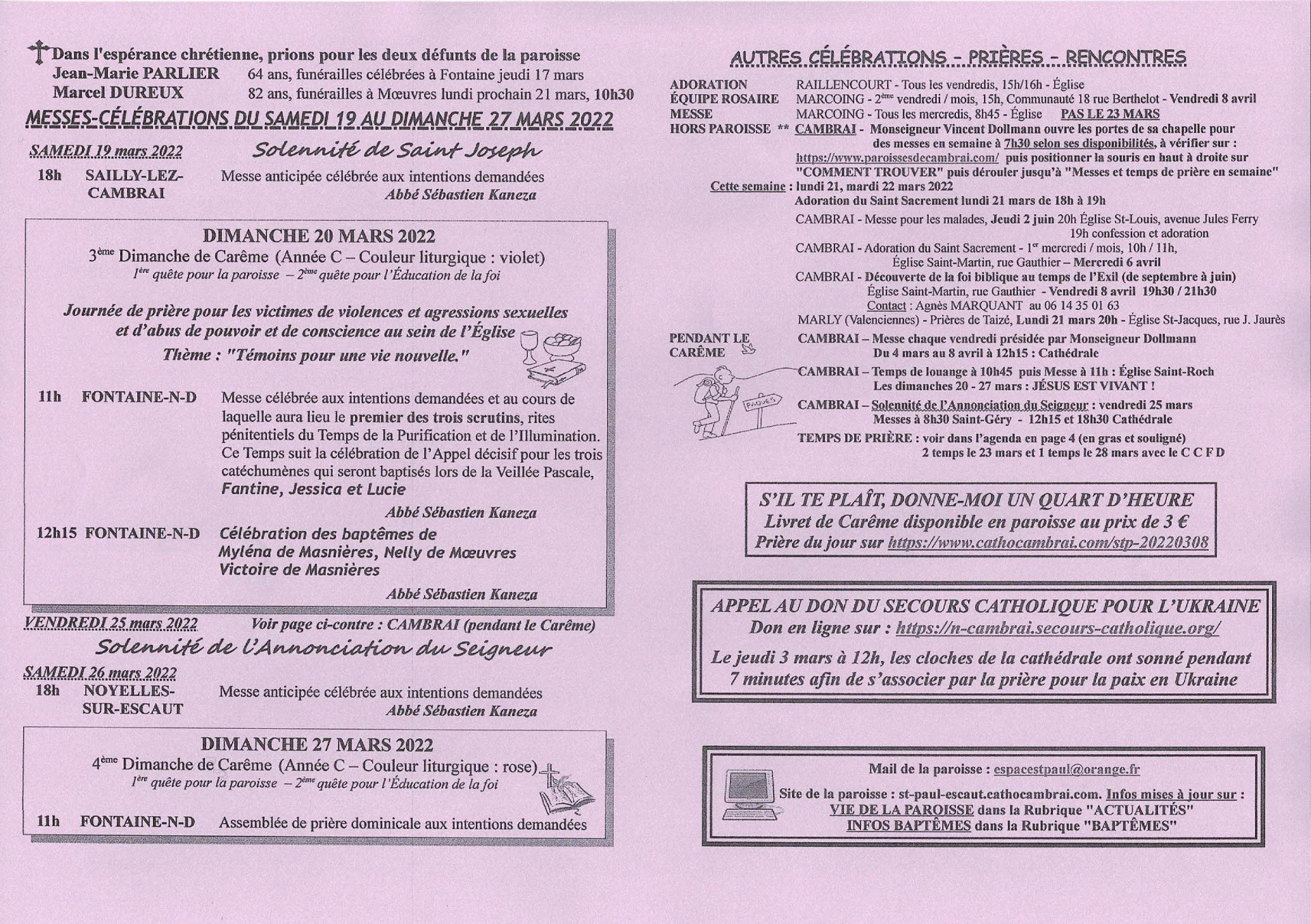 Feuille hebdo du dimanche 20 mars 2022-2