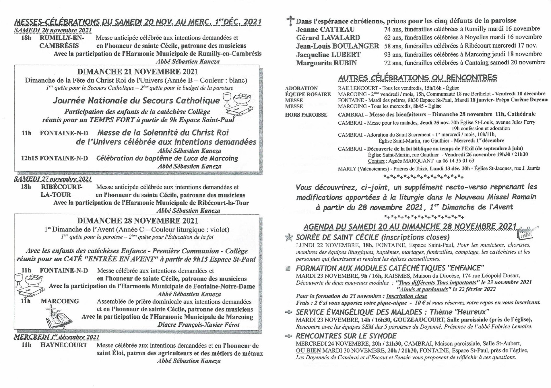 Feuille hebdo du dimanche 21 novembre 2021-2