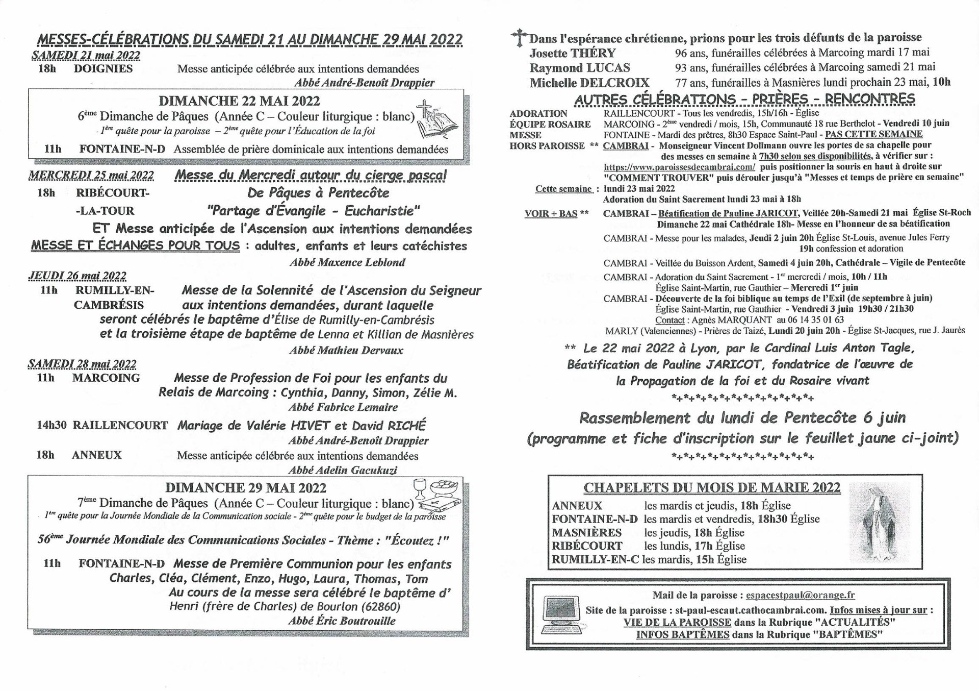 Feuille hebdo du dimanche 22 mai 2022-2