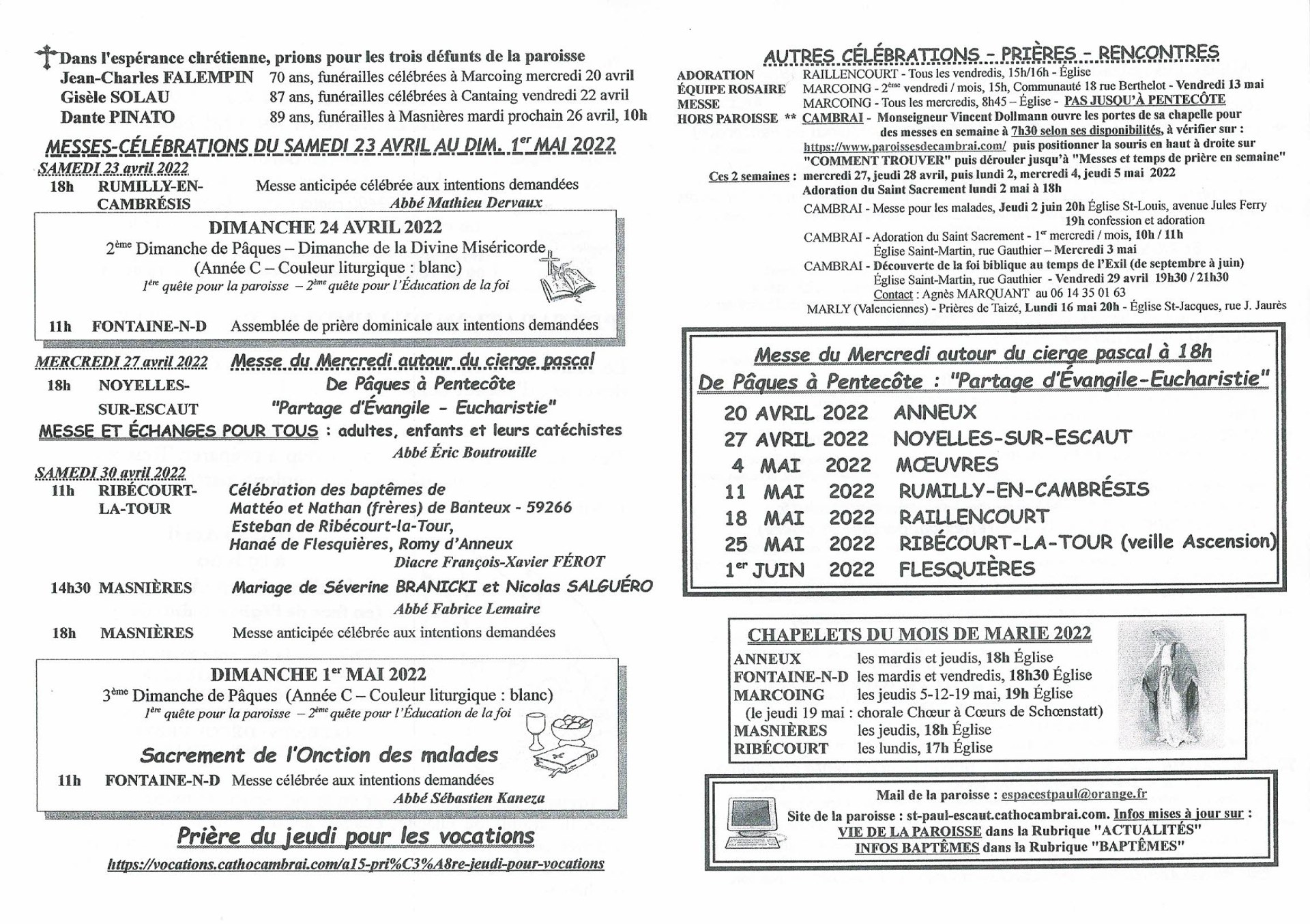 Feuille hebdo du dimanche 24 avril 2022-2
