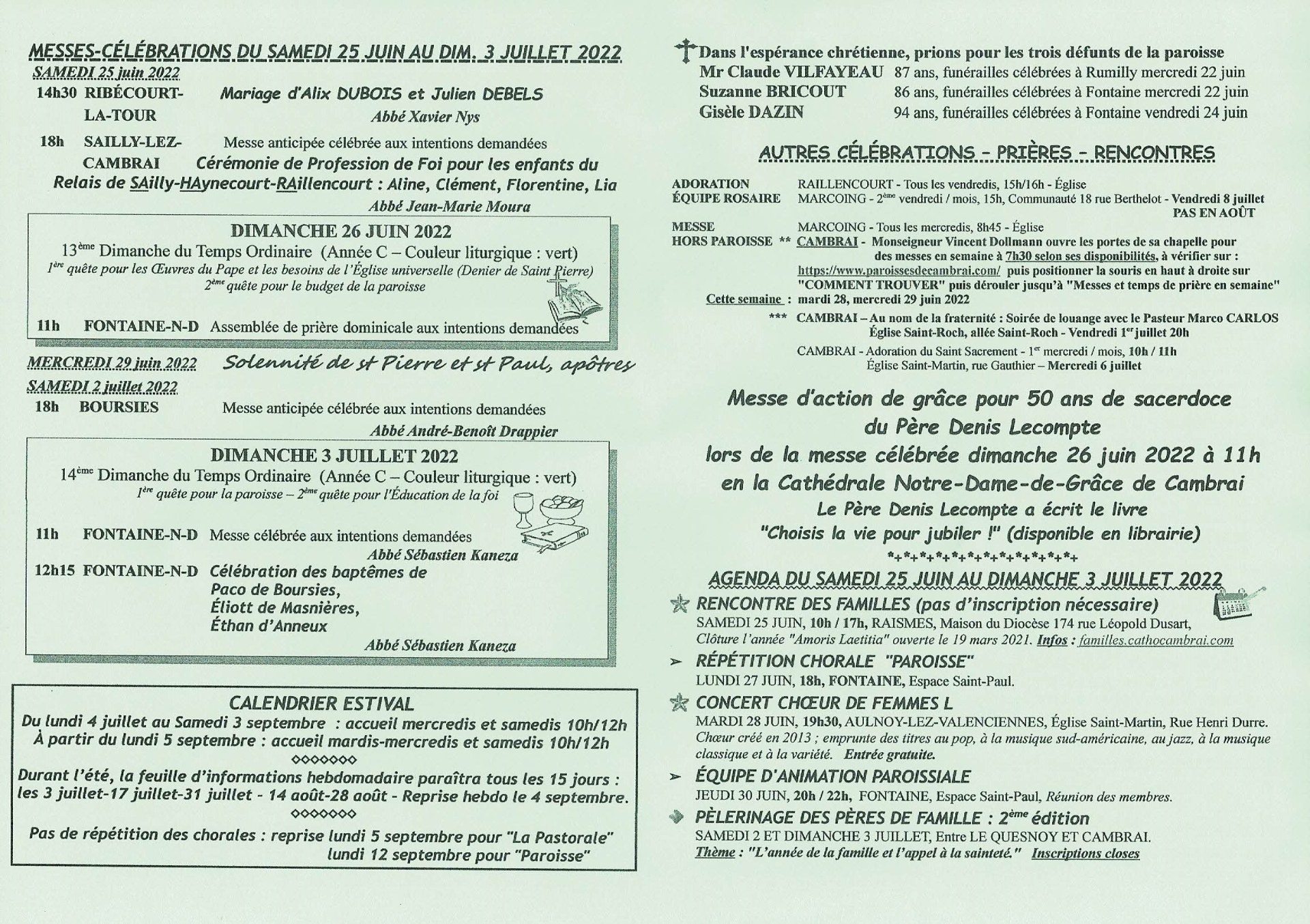 Feuille hebdo du dimanche 26 juin 2022-2