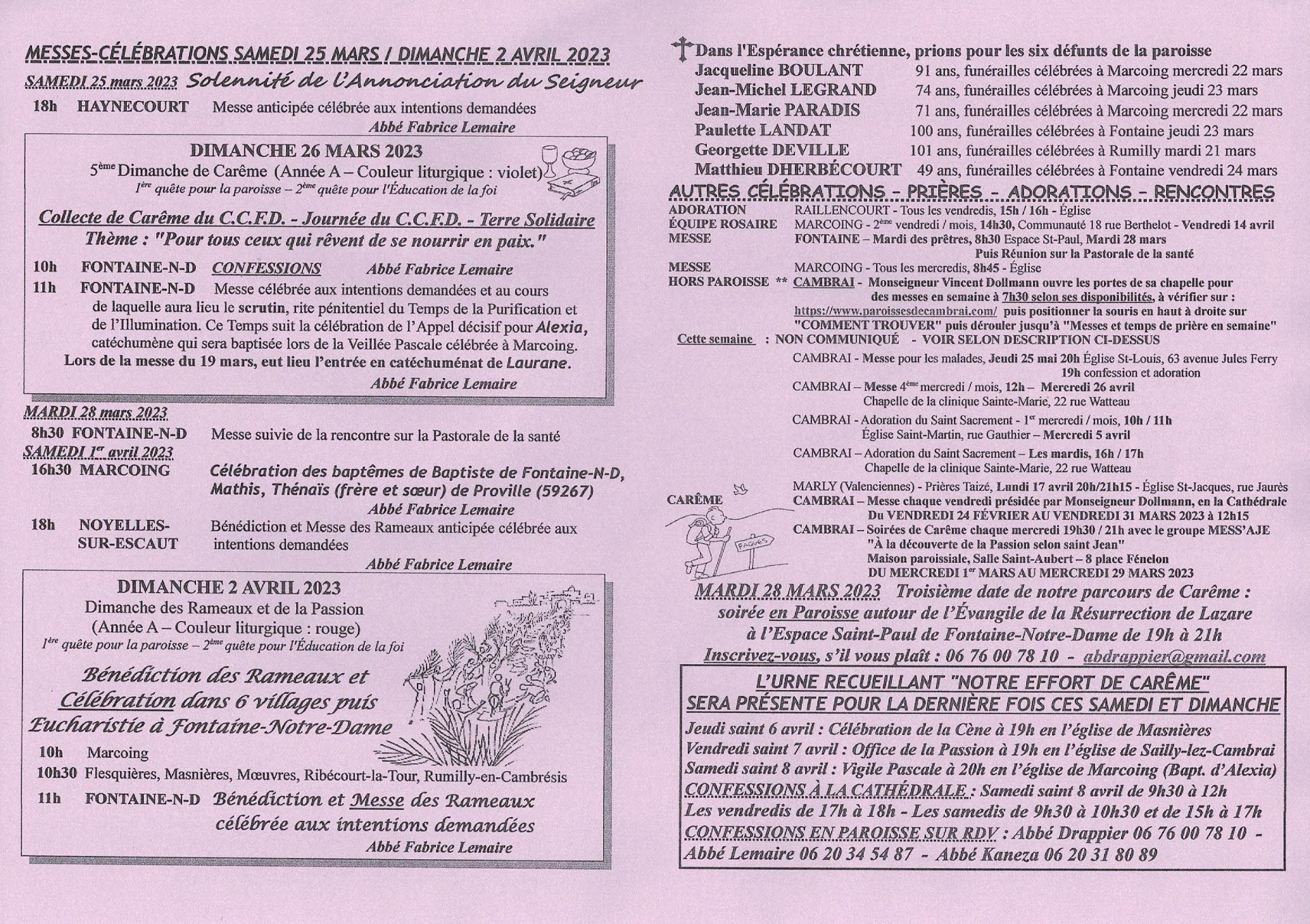 Feuille hebdo du dimanche 26 mars 2023-2