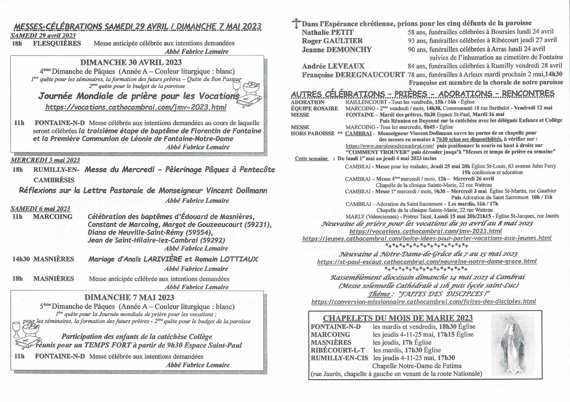 Feuille hebdo du dimanche 30 avril 2023-2