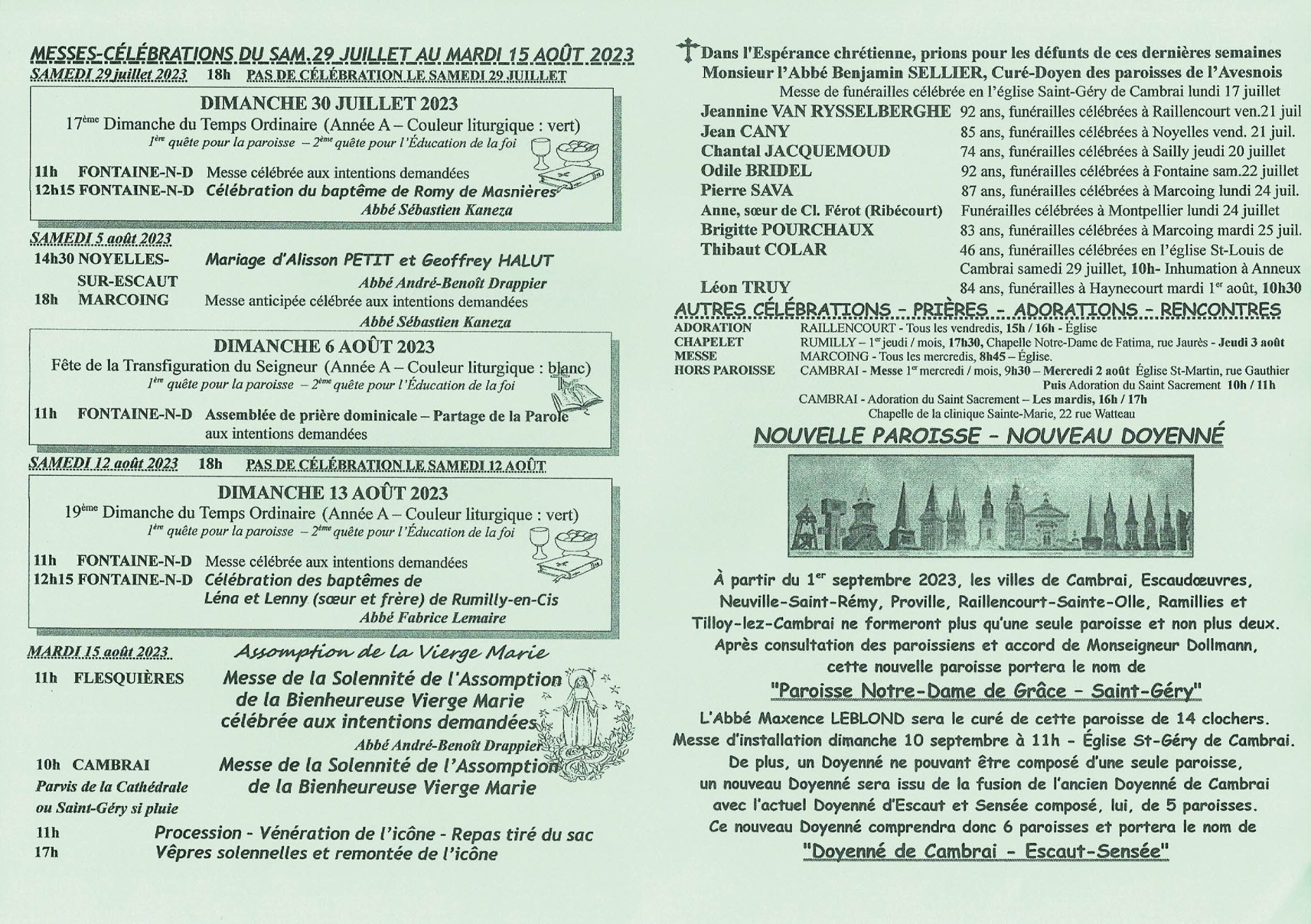 Feuille hebdo du dimanche 30 juillet 2023-2