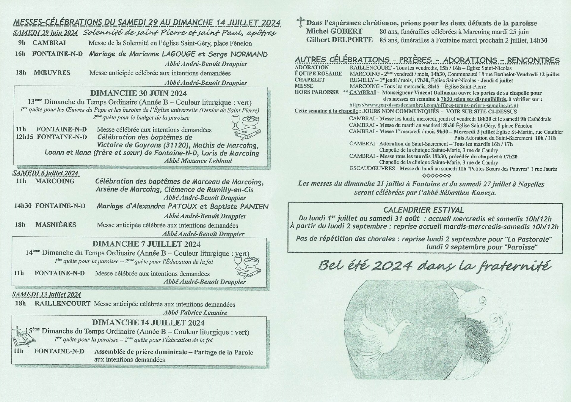 Feuille hebdo du dimanche 30 juin 2024-2
