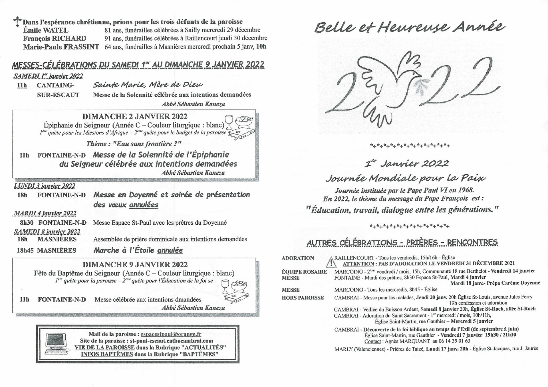 Feuille hebdo du dimanche 2 janvier 2022-2