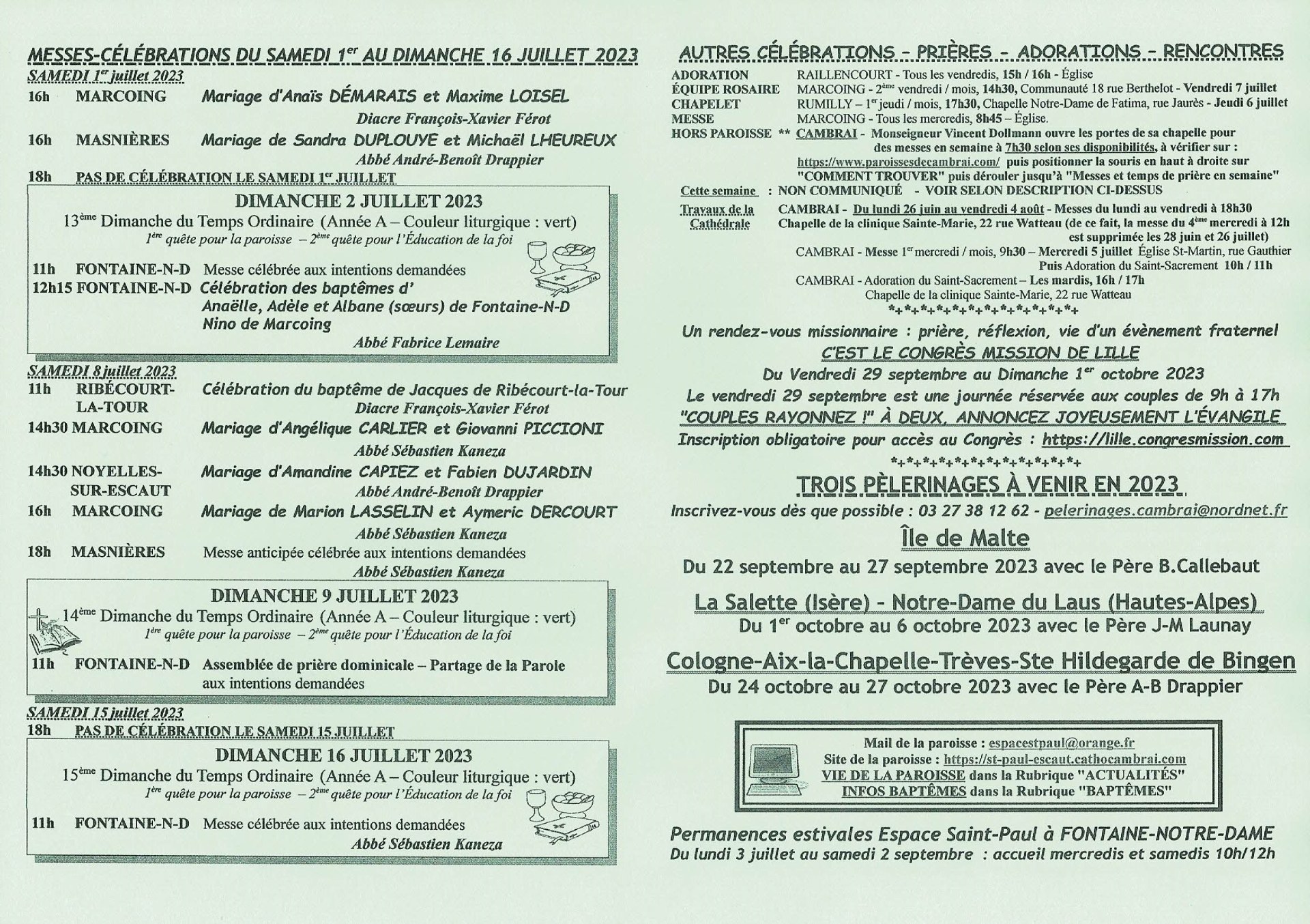 Feuille hebdo du dimanche 2 juillet 2023-2