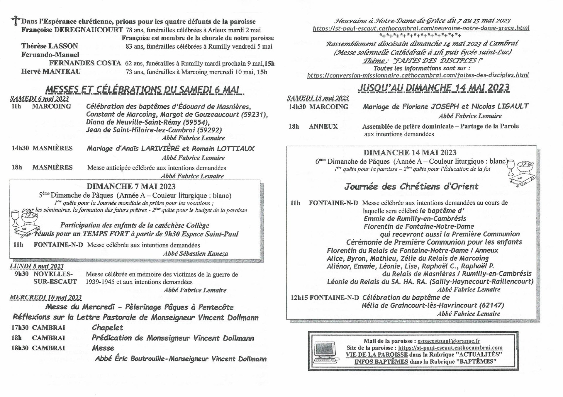 Feuille hebdo du dimanche 7 mai 2023-2