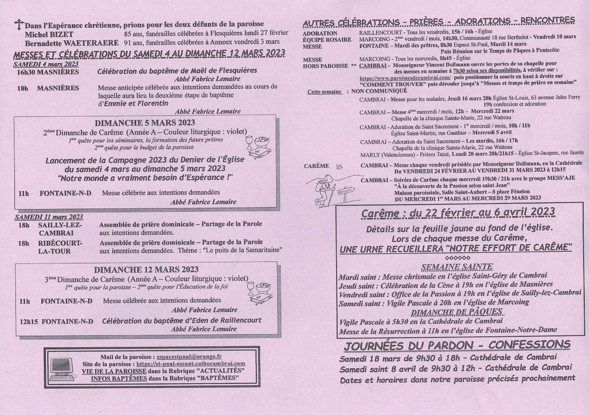 Feuille hebdo du dimanche 5 mars 2023-2