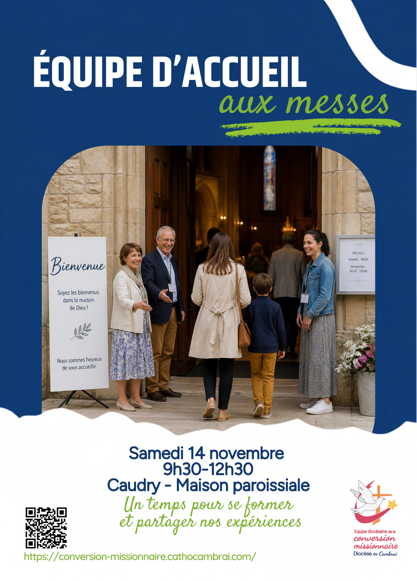 Flyer equipe d\'accueil messes nov 26