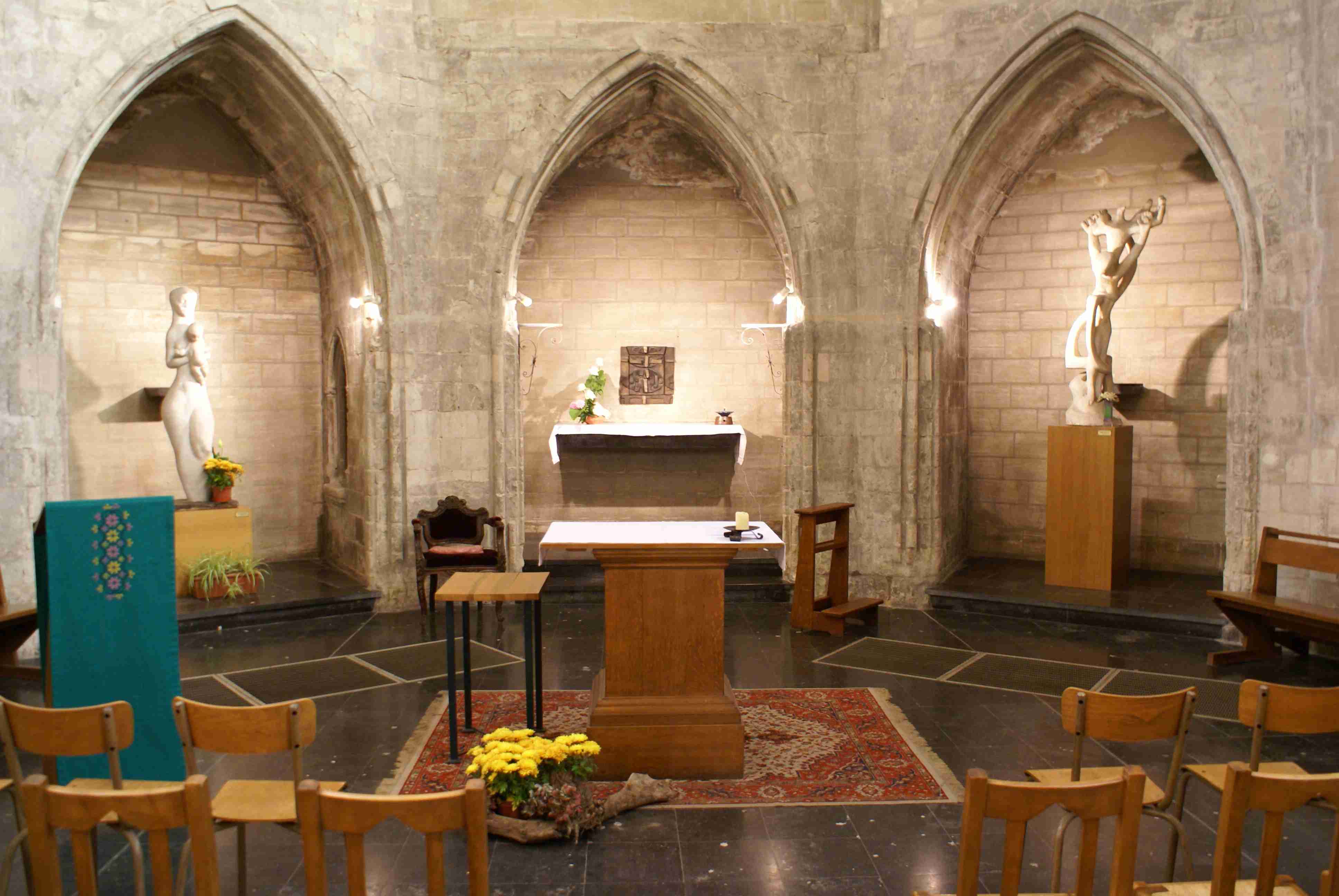 les trois chapelles de l'abside