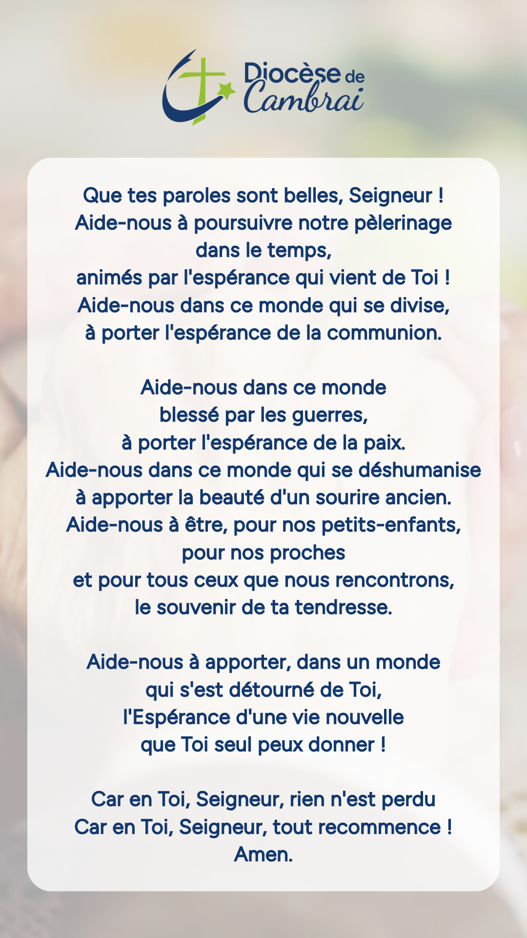 Heureux celui qui nra pas perdu lrespoirr