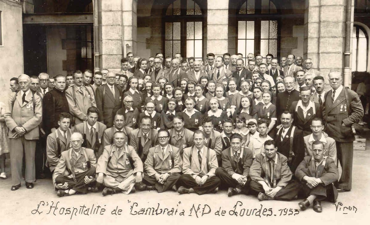 Hospitalité de Cambrai à Lourdes 1953