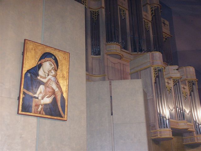 Icone Notre Dame de Grace, dans l'église Ste Berna