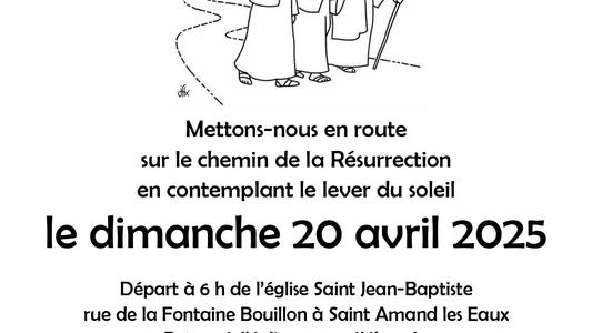 invitation pour la marche de Paques 20 04 2025 jpg