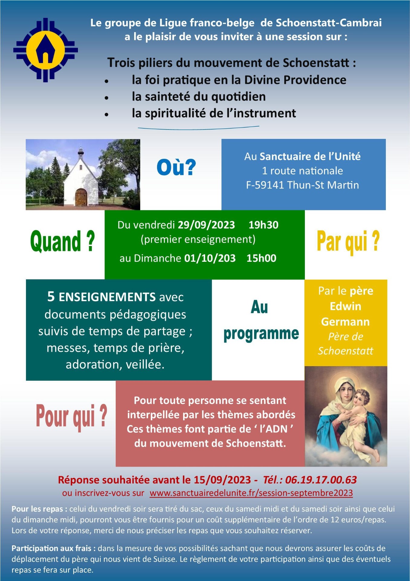 Invitation Session enseignements du Pere Germann 0